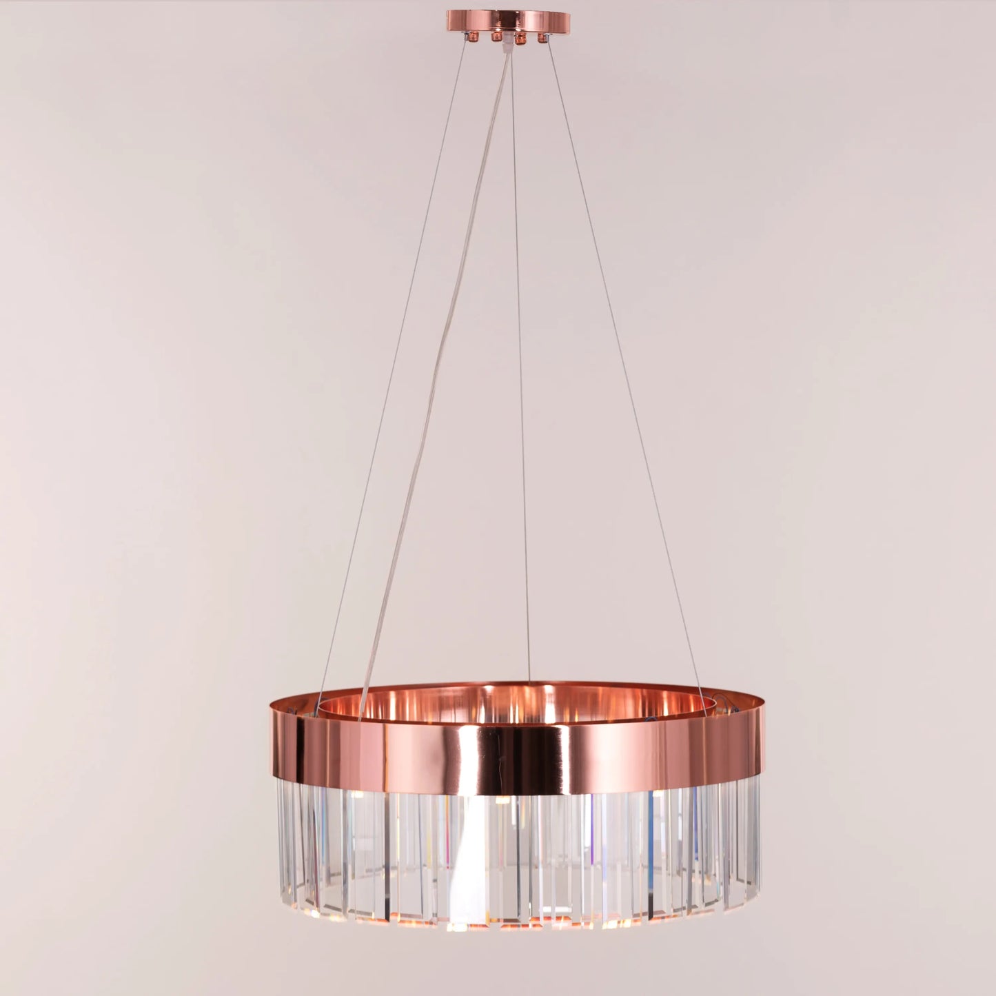 Center Of Attention (Rose Gold) Crystal Chandelier