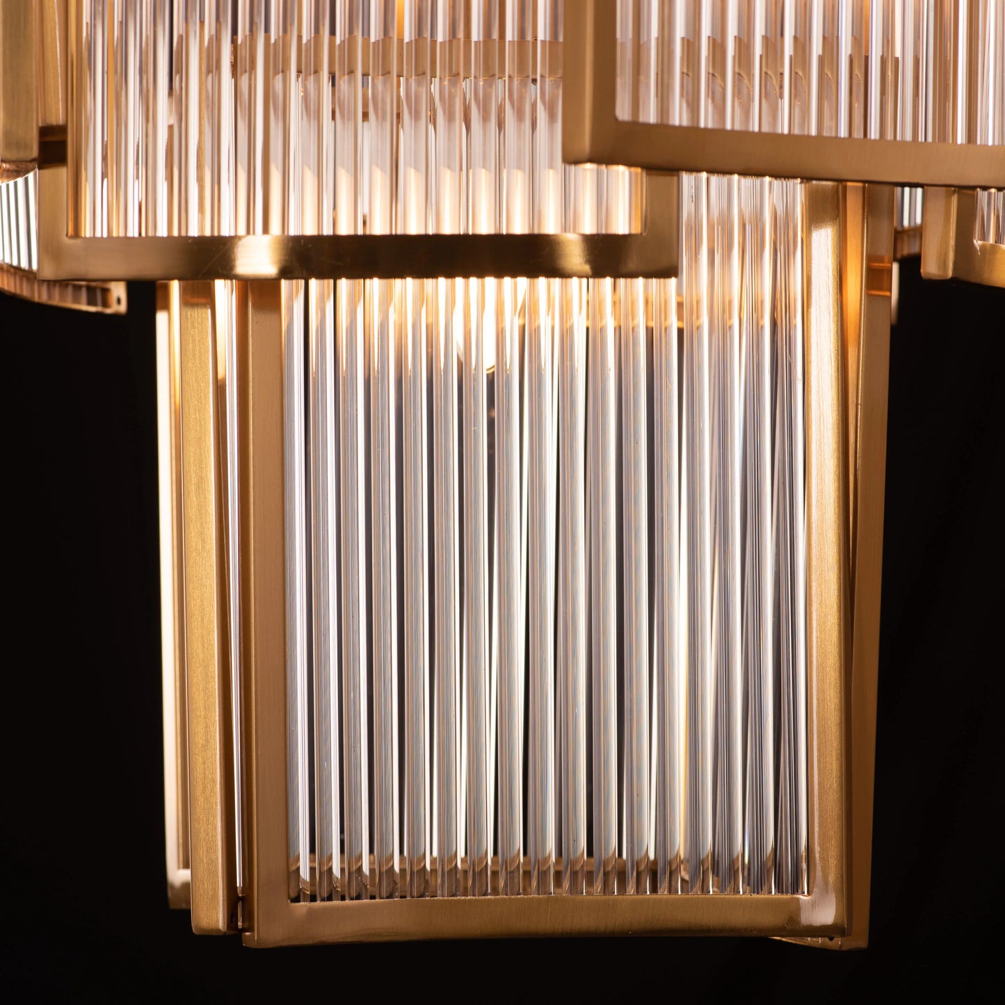 Melrose Place (Gold) Glass Crystal Chandelier