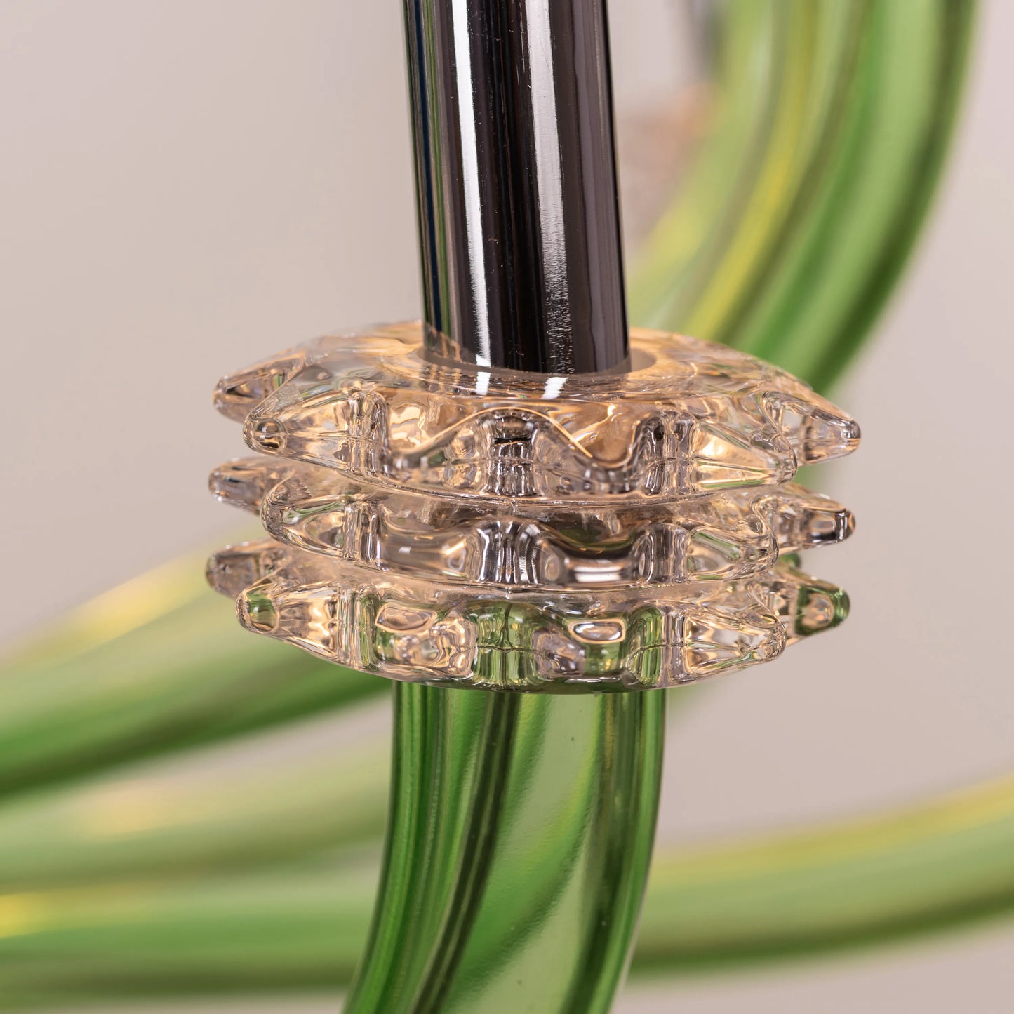 Made In Heaven (Large, Green, White) Glass Chandelier