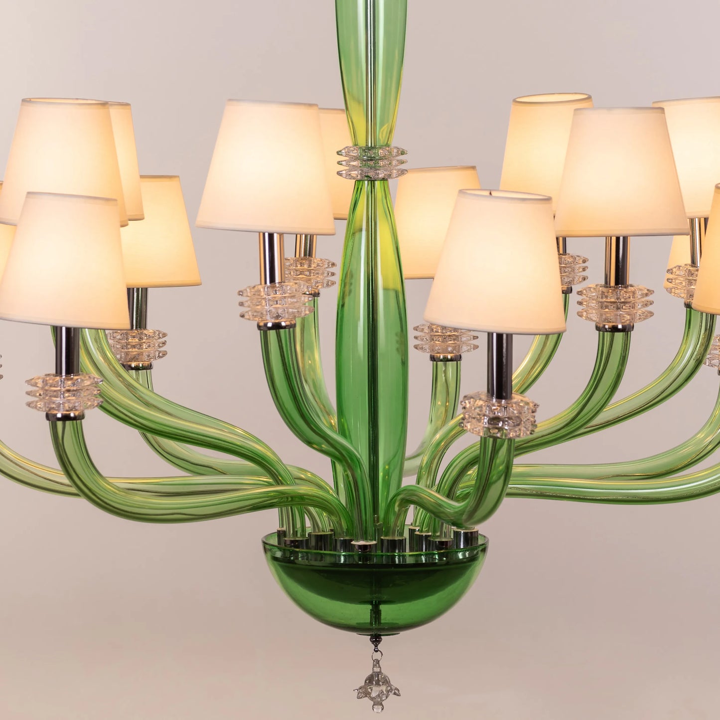 Made In Heaven (Large, Green, White) Glass Chandelier