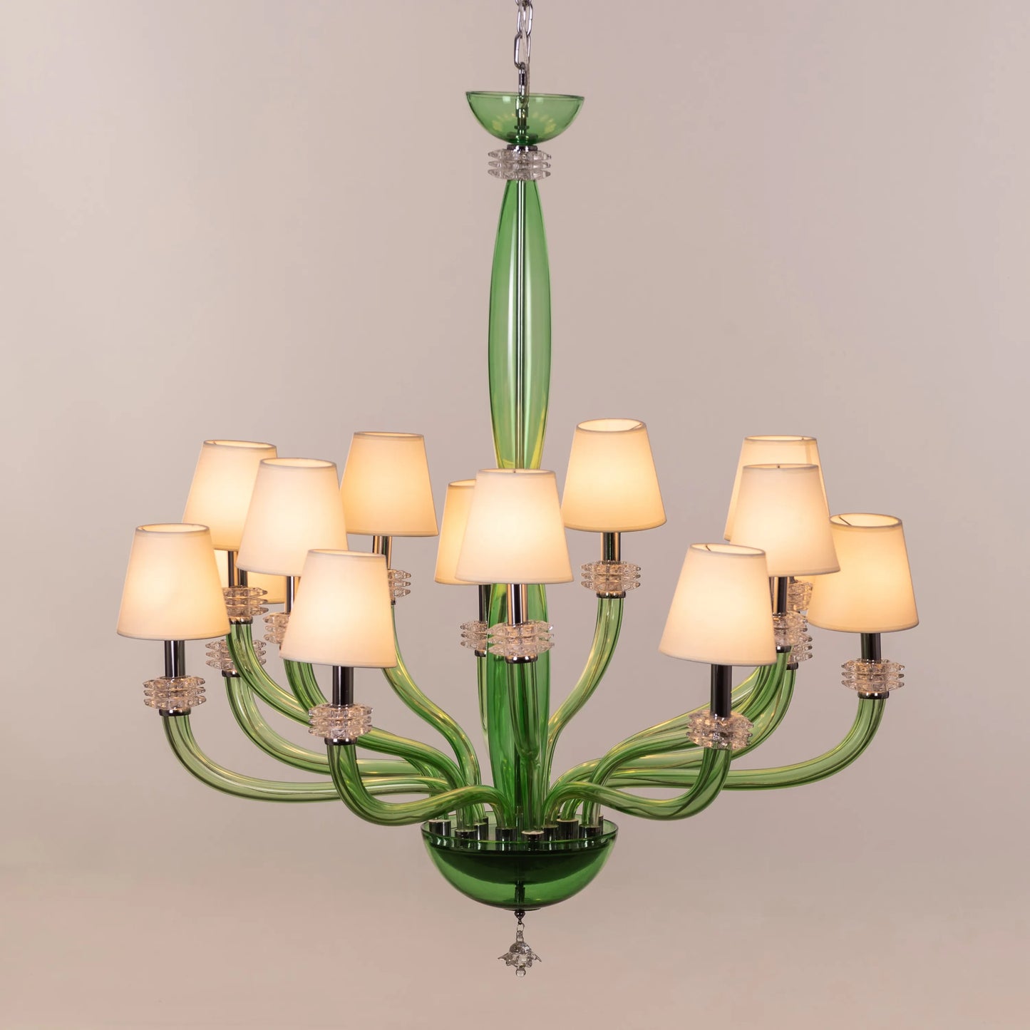 Made In Heaven (Large, Green, White) Glass Chandelier