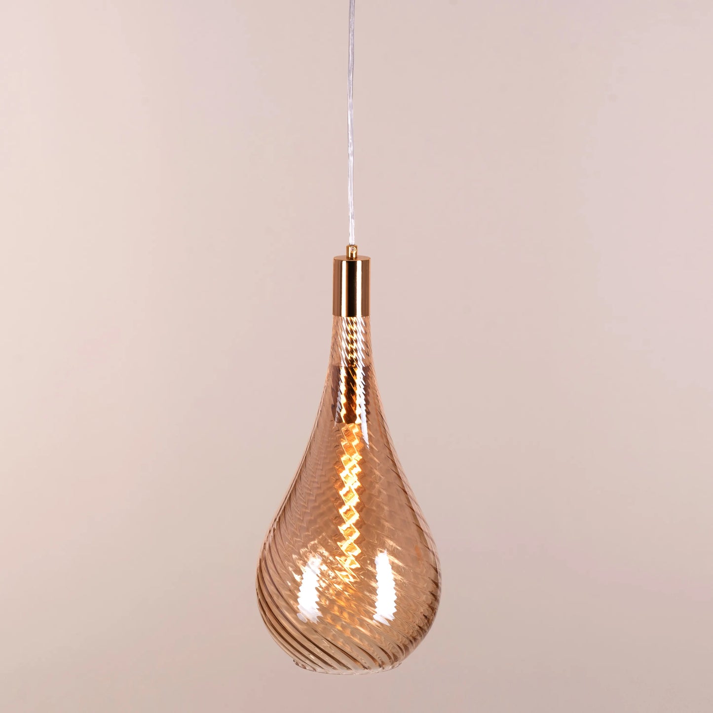 Keep My Love (Amber) Glass Pendant Light