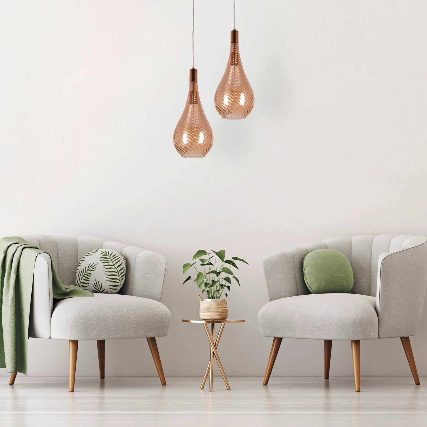 Keep My Love (Amber) Glass Pendant Light