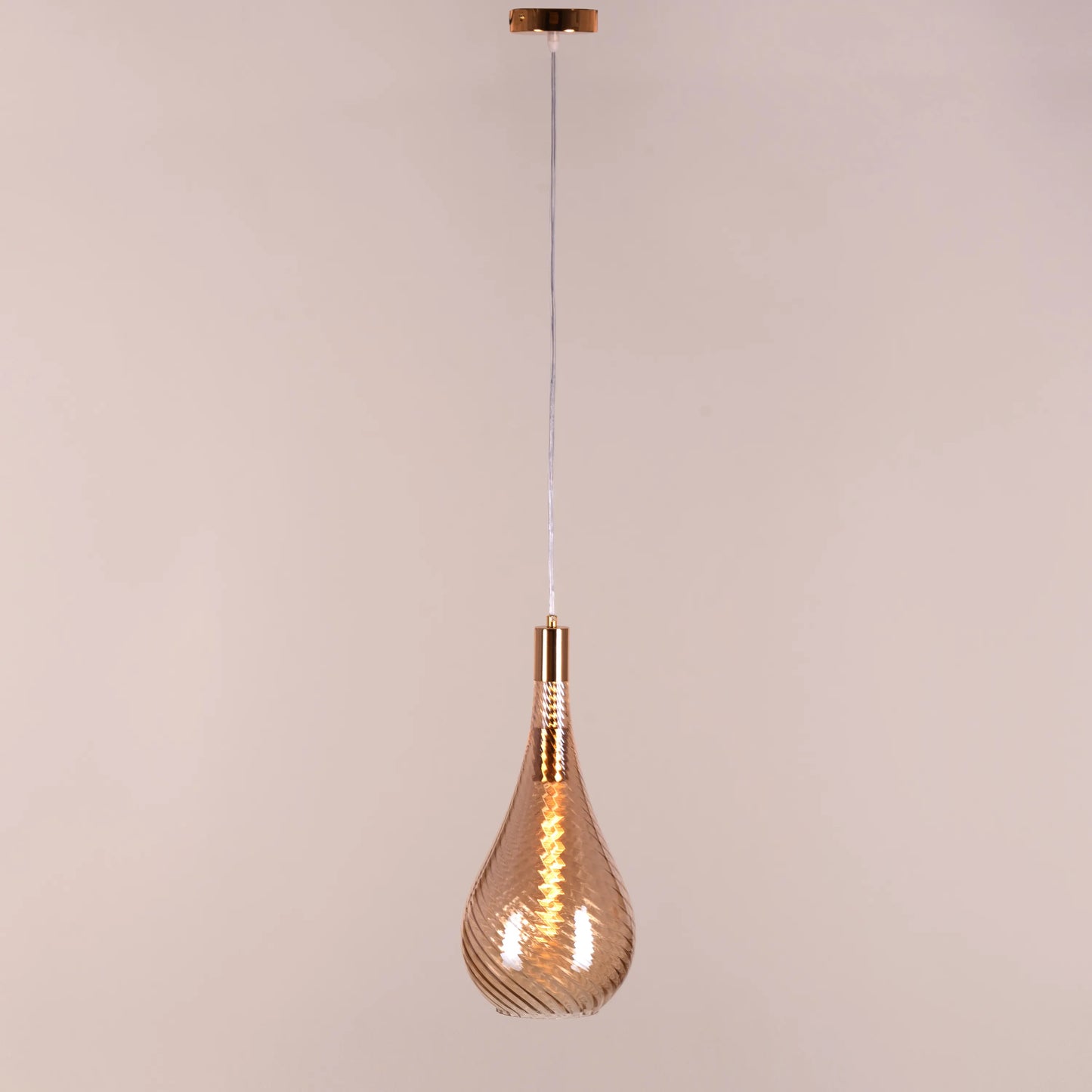 Keep My Love (Amber) Glass Pendant Light