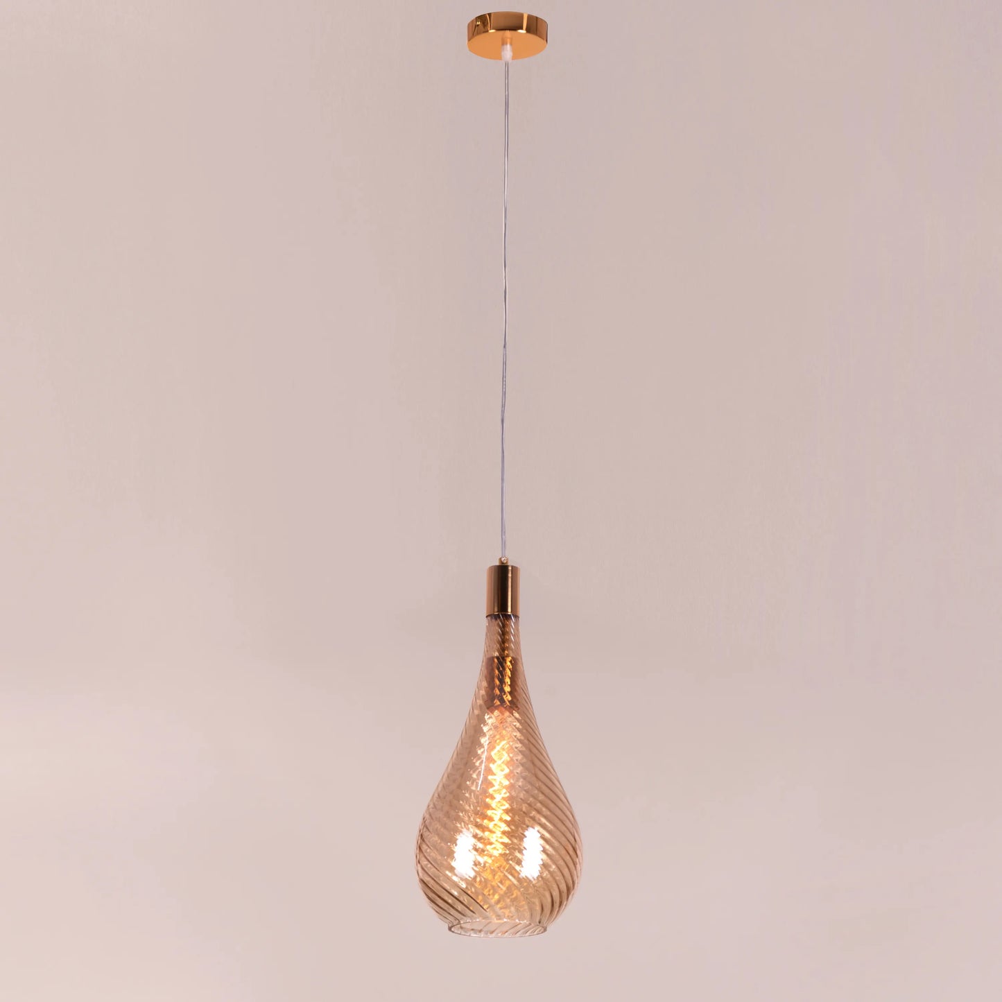 Keep My Love (Amber) Glass Pendant Light