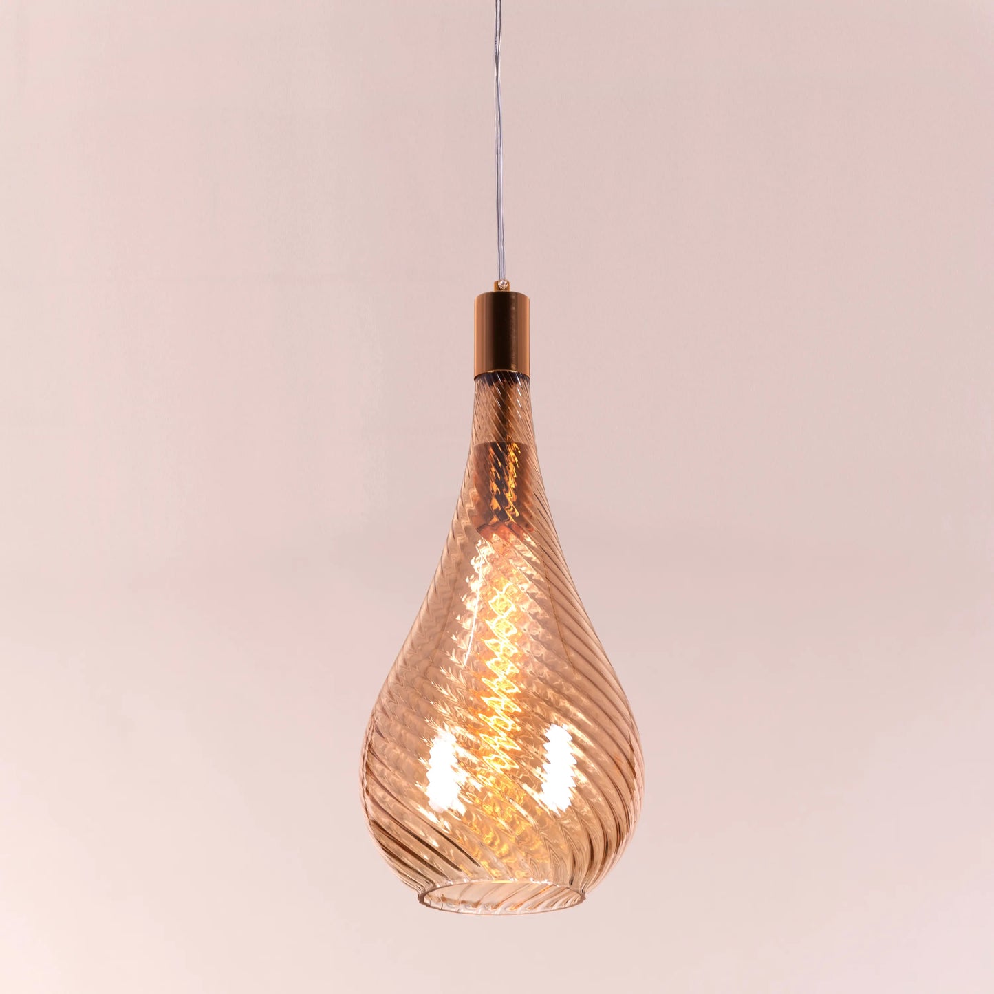 Keep My Love (Amber) Glass Pendant Light