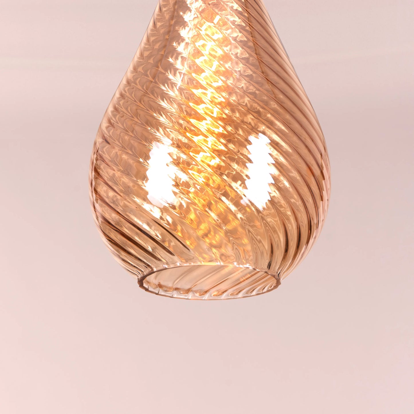 Keep My Love (Amber) Glass Pendant Light