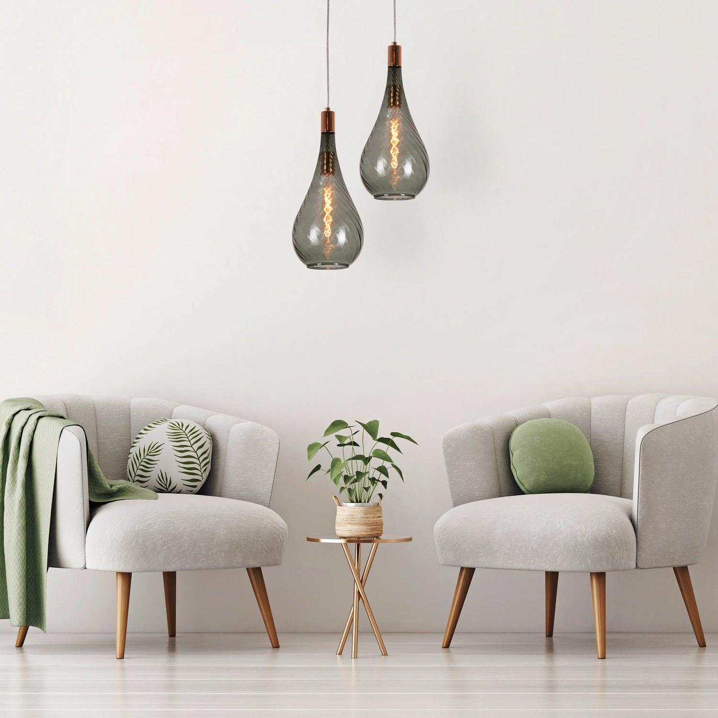 Keep My Love (Amber) Glass Pendant Light