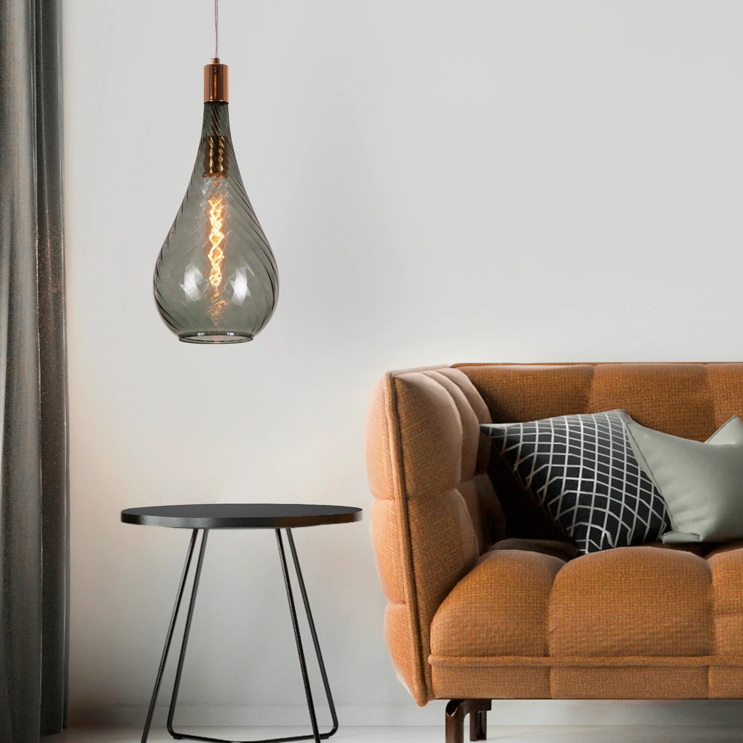 Keep My Love (Amber) Glass Pendant Light