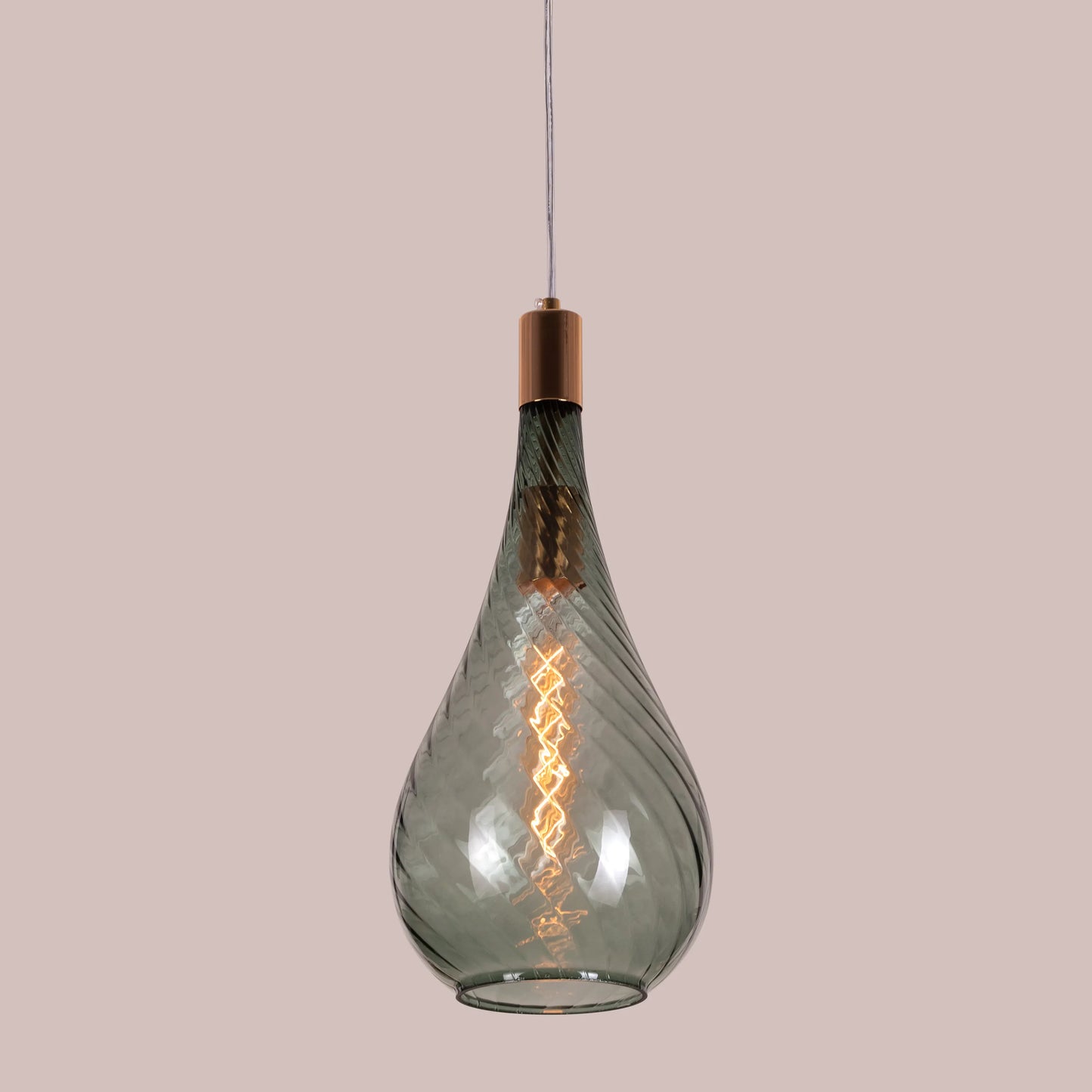 Keep My Love (Amber) Glass Pendant Light