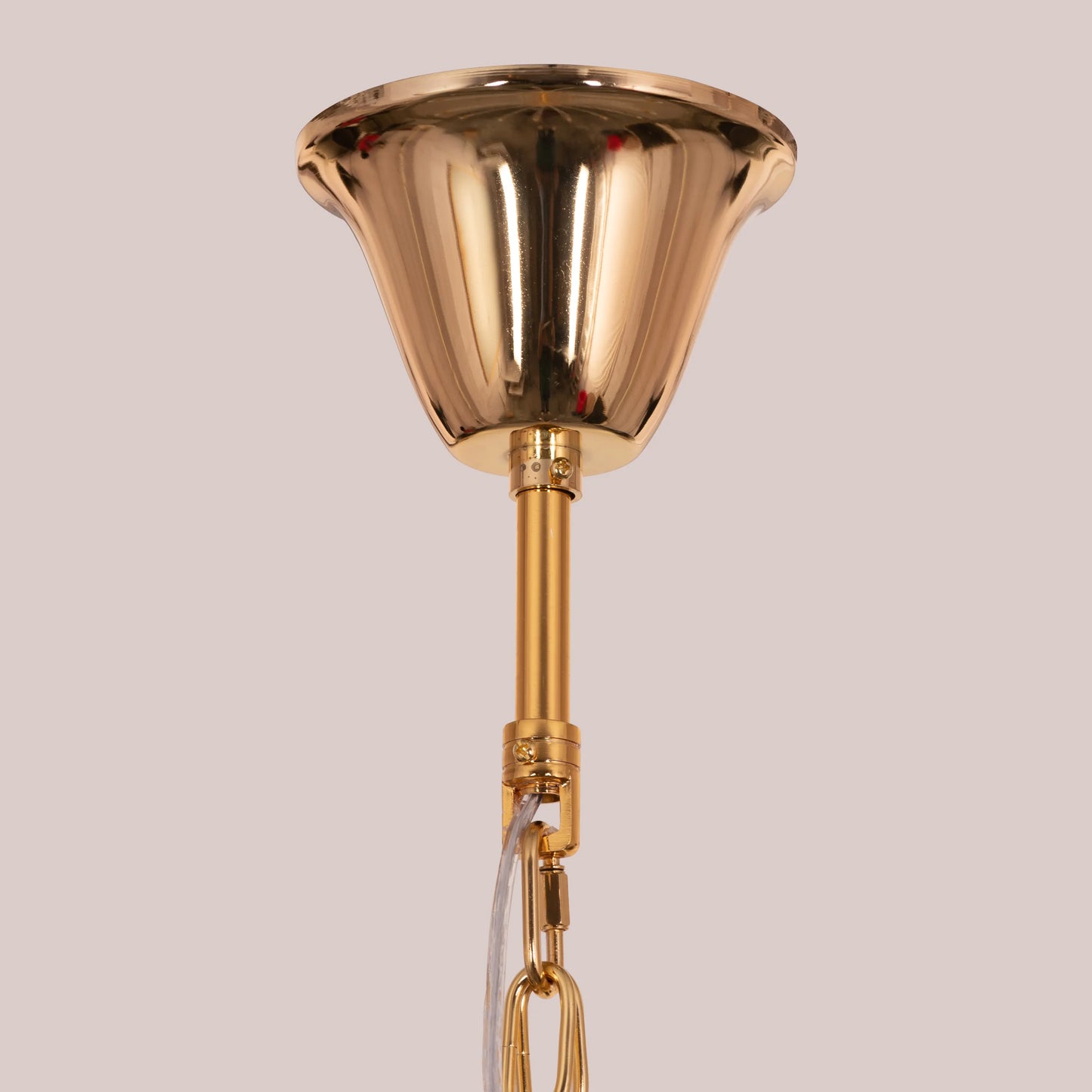 Midnight In Paris (Large, Gold) Glass Chandelier