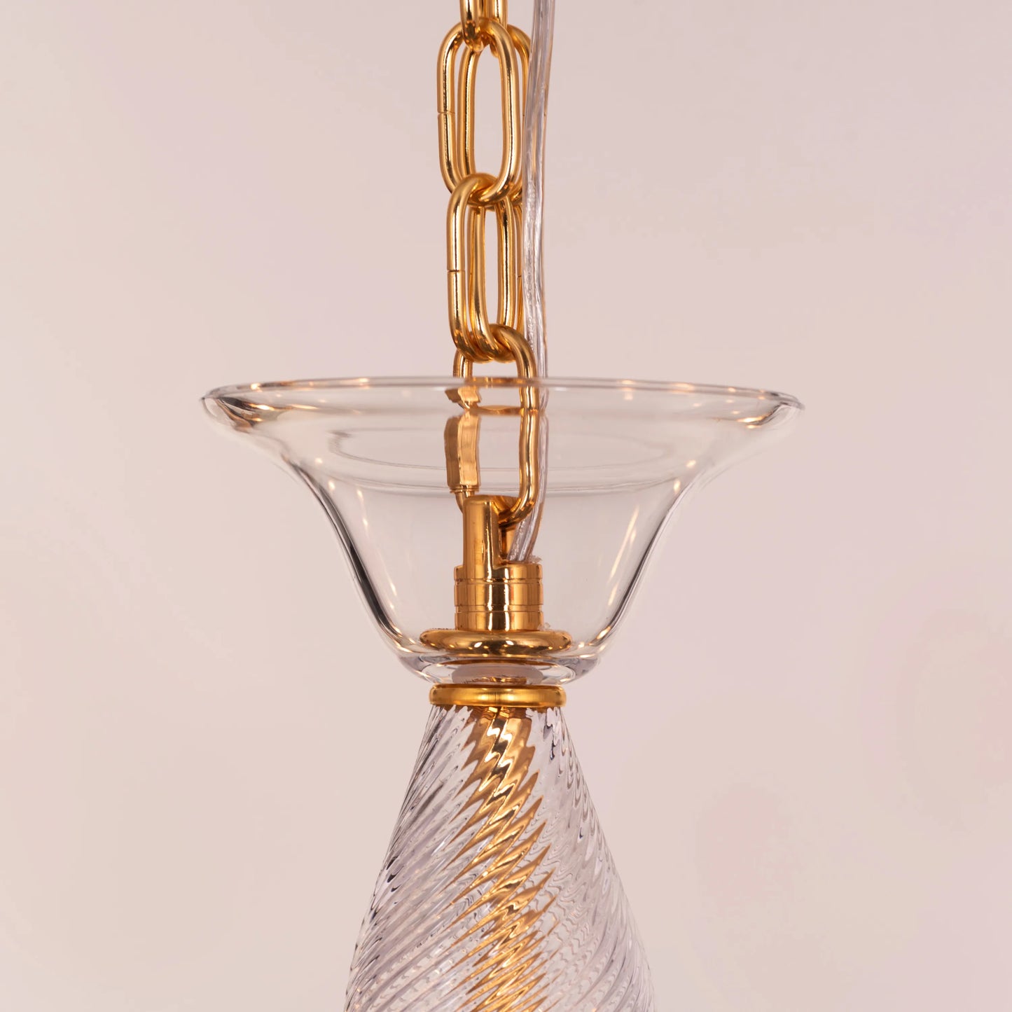 Midnight In Paris (Large, Gold) Glass Chandelier