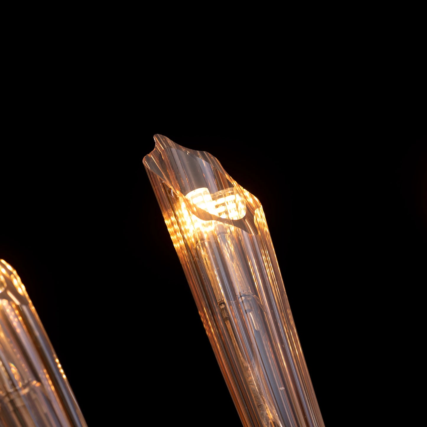 Landslide (Large, Brown) Glass Chandelier