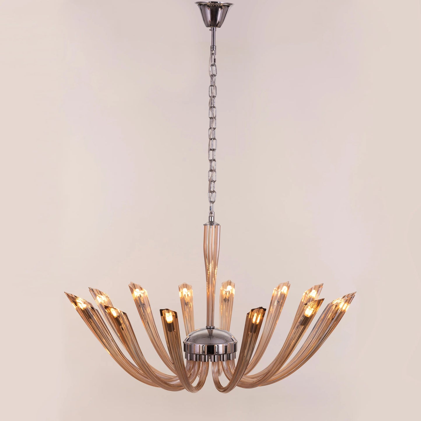 Landslide (Large, Brown) Glass Chandelier