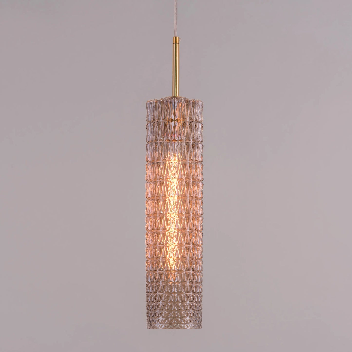 Modern Drops Of Dew Pendant Light in Amber Textured Glass for a Distinctive Look