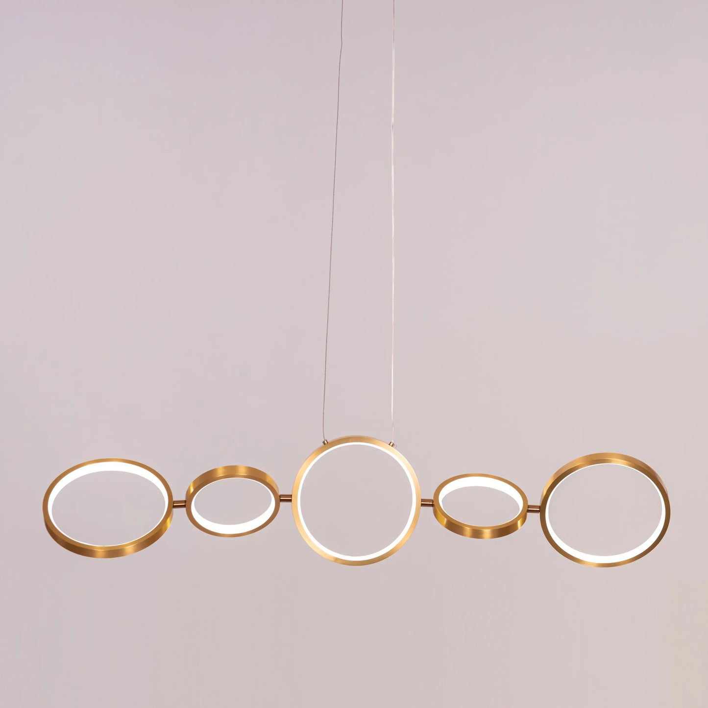 How We Play (Large, Gold, Dimmable LED with Remote Control) Chandelier