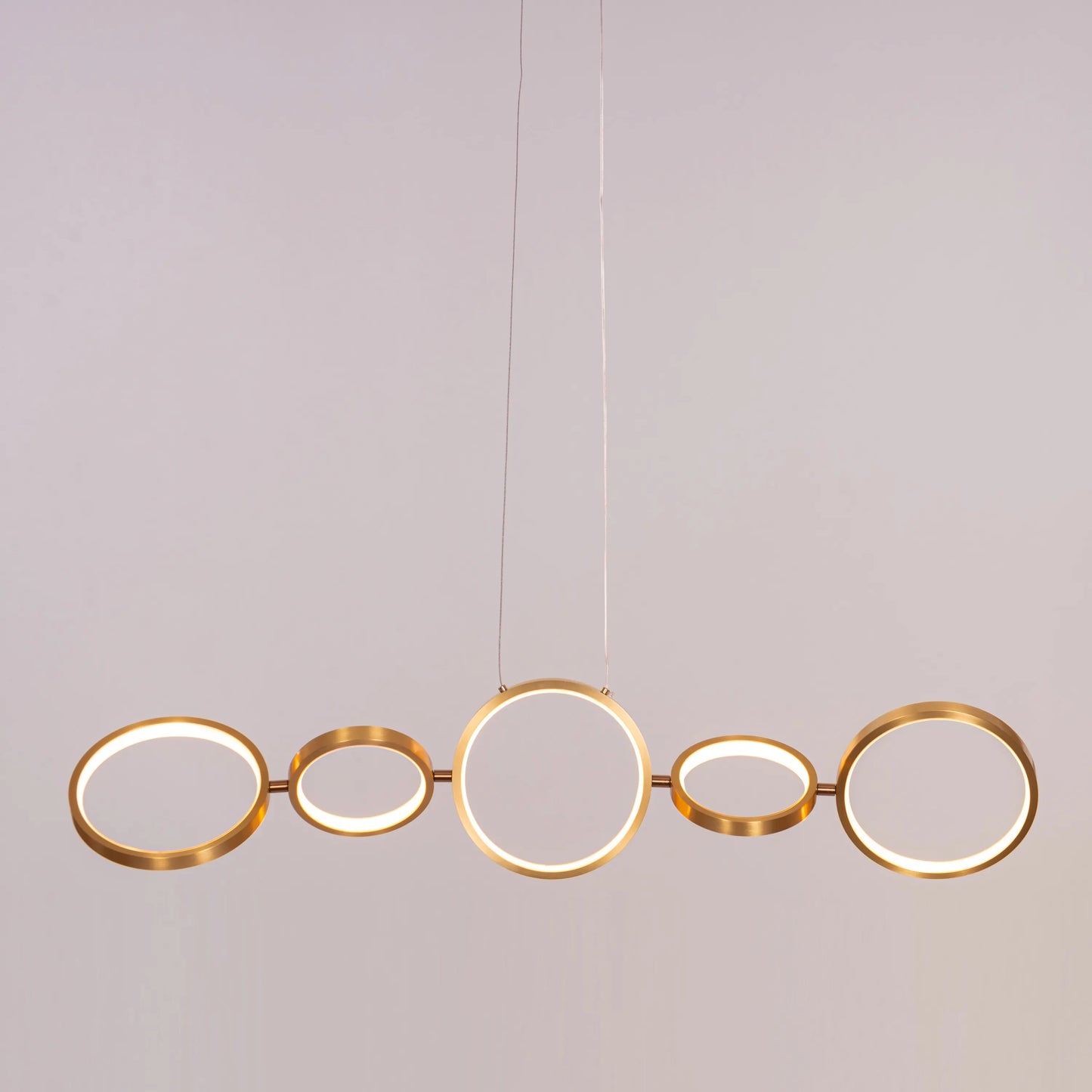 How We Play (Large, Gold, Dimmable LED with Remote Control) Chandelier