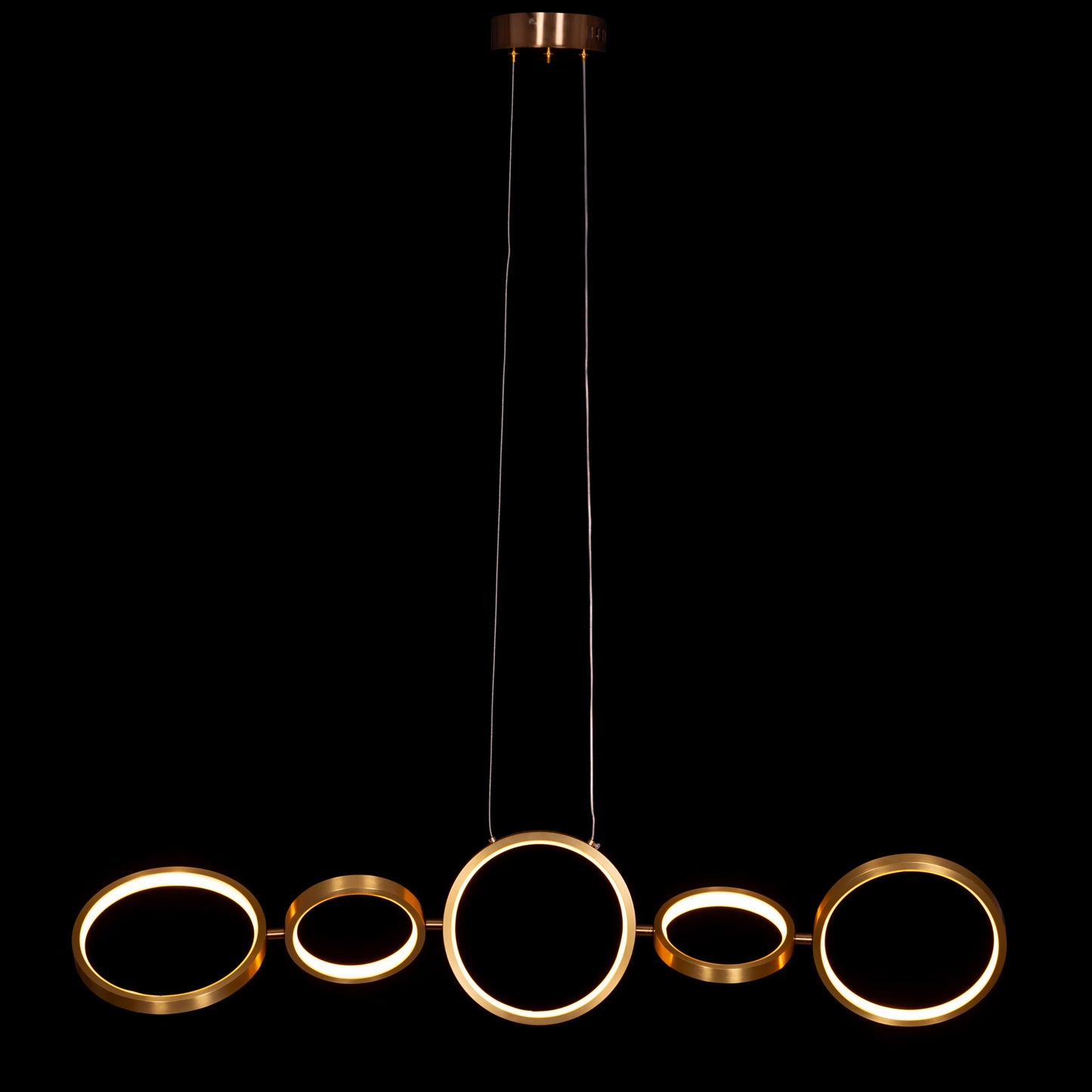 How We Play (Large, Gold, Dimmable LED with Remote Control) Chandelier