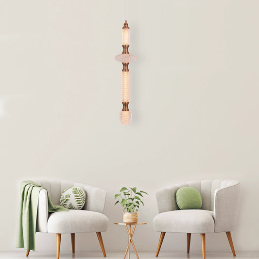 Awake At Dawn (Gold, Dimmable LED with Remote Control) Pendant Light