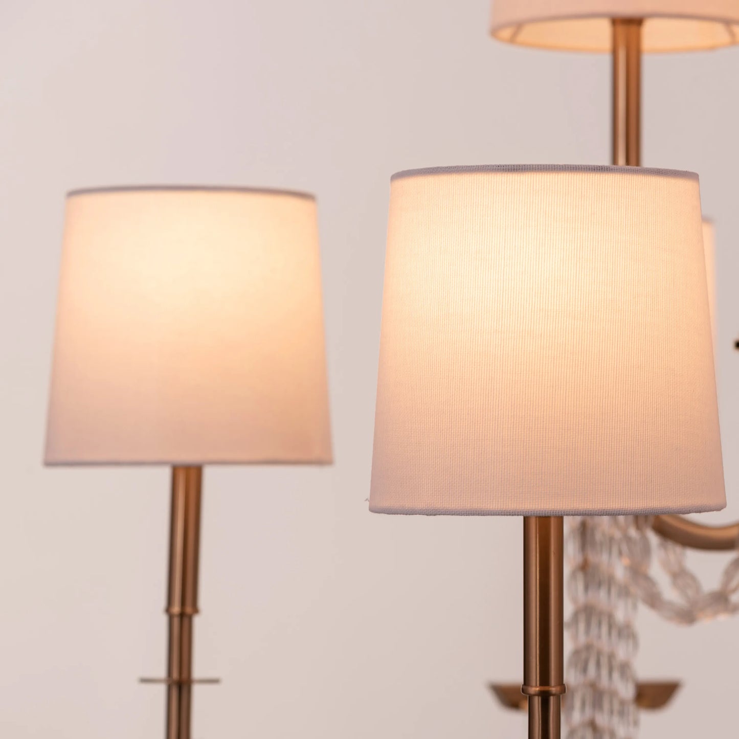 Cupid's Kiss (Gold) Crystal Double Height Chandelier