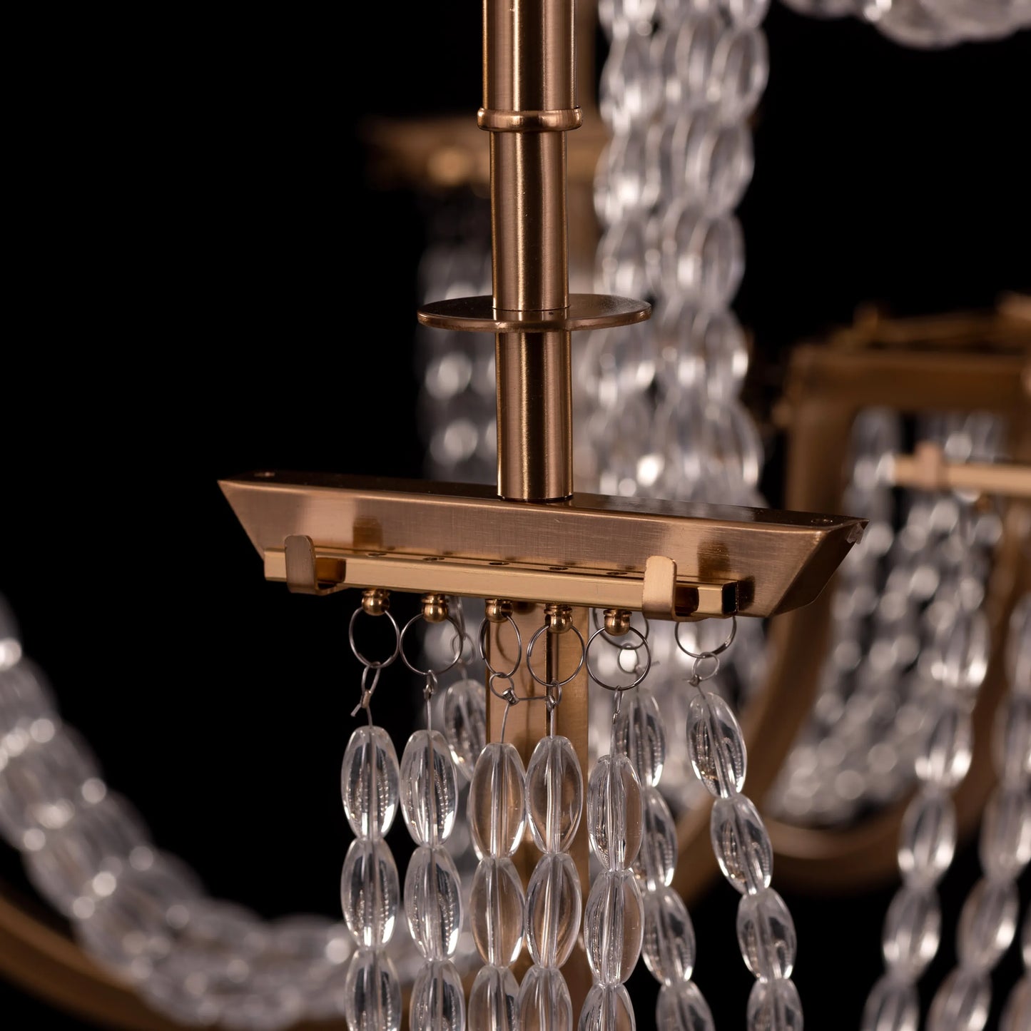Cupid's Kiss (Gold) Crystal Double Height Chandelier