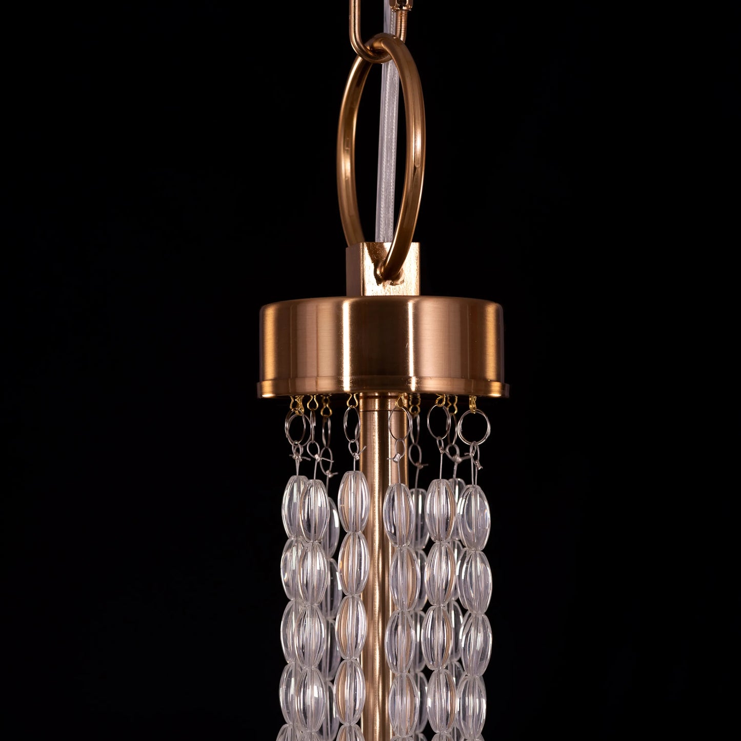 Cupid's Kiss (Gold) Crystal Double Height Chandelier