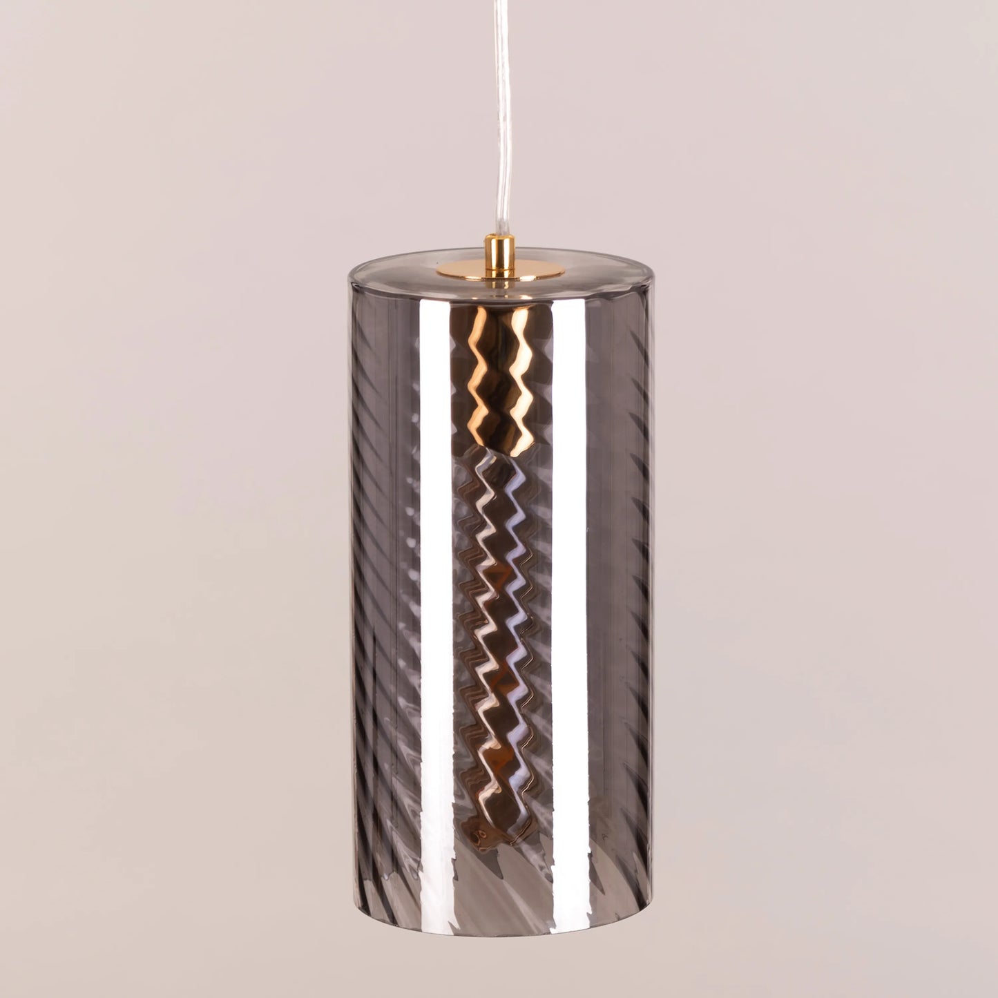 No Words (Smokey Grey, Amber) Glass Pendant Light