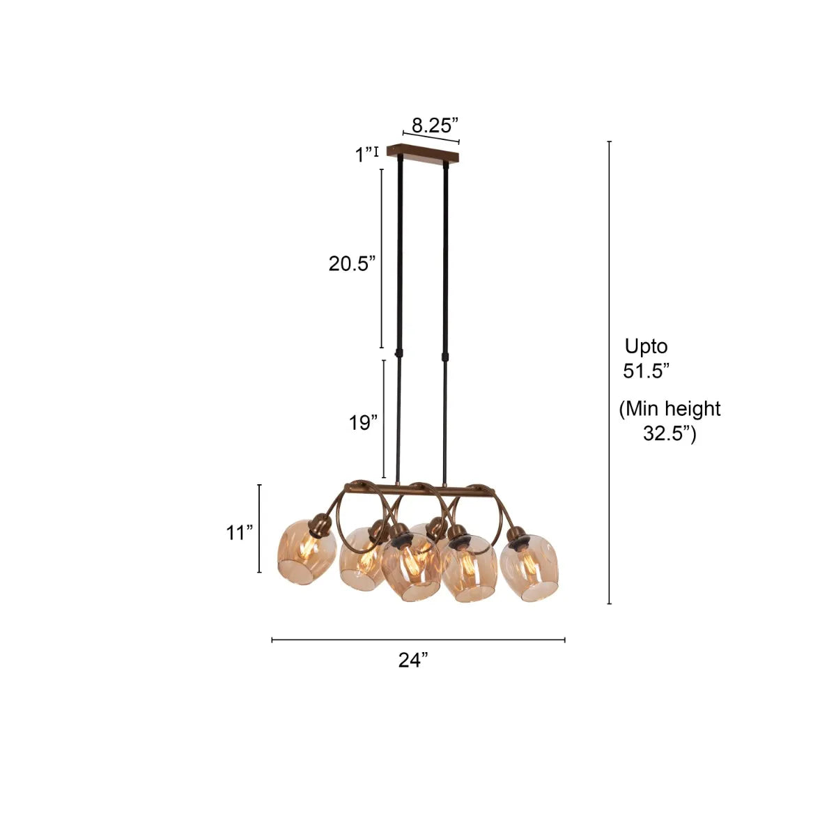 Mykonos Memories Glass Chandelier