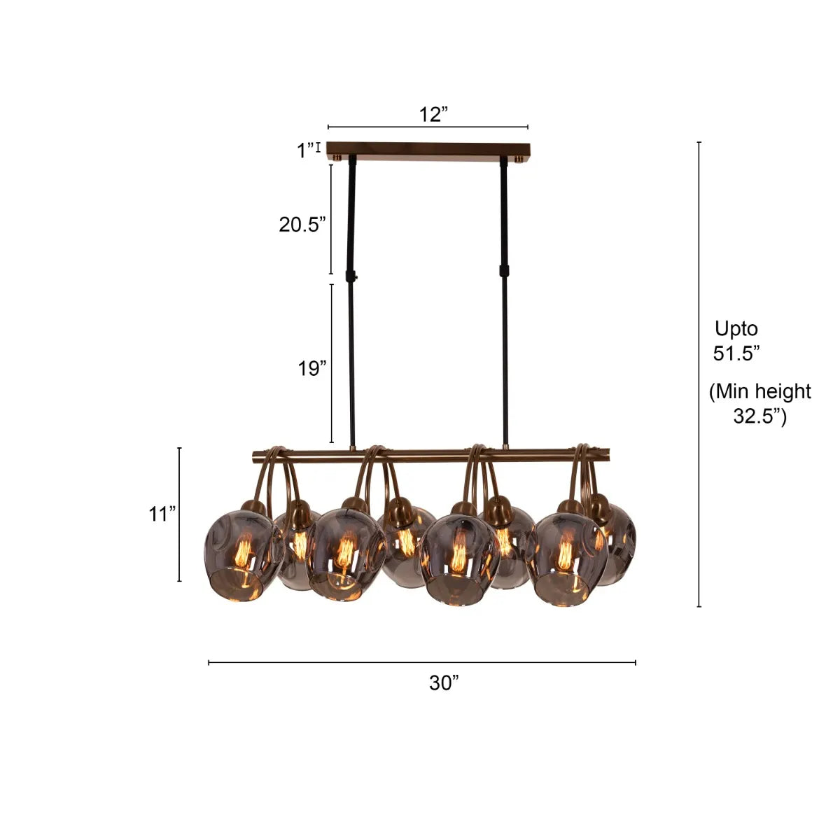 Mykonos Memories Glass Chandelier