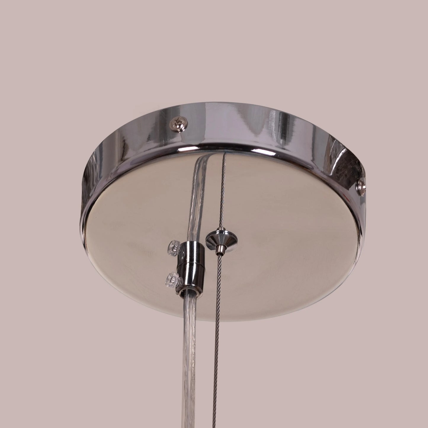 Lunch In London (Blue, White) Glass Chandelier