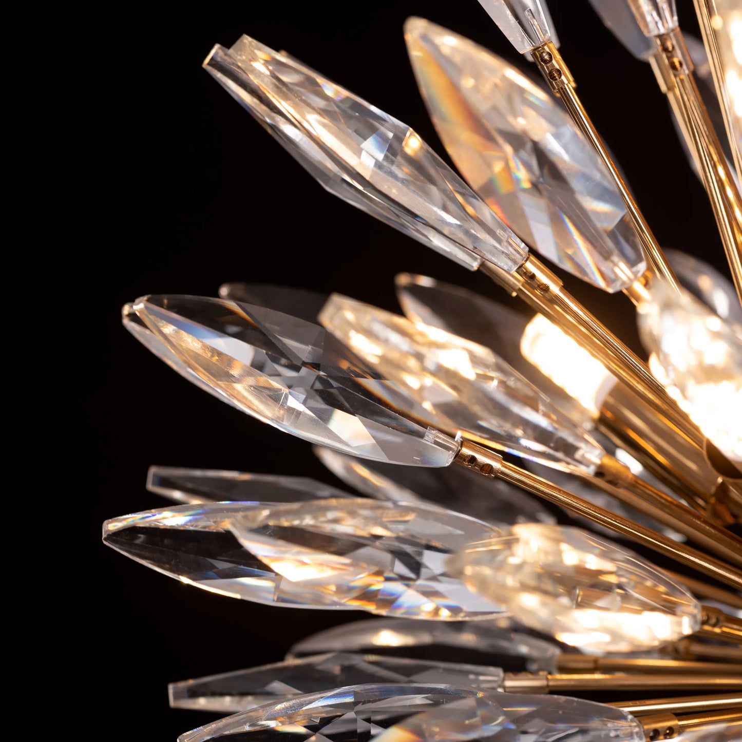 Jewel Of My Heart (Gold) Crystal Pendant Light