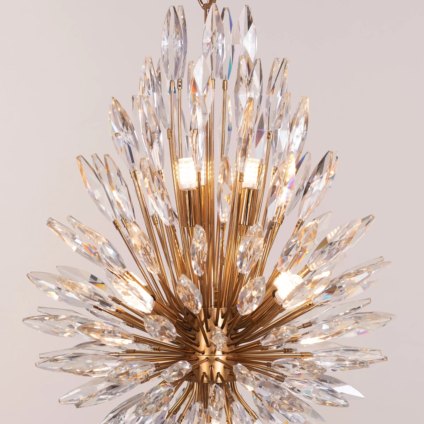 Jewel Of My Heart (Gold) Crystal Pendant Light