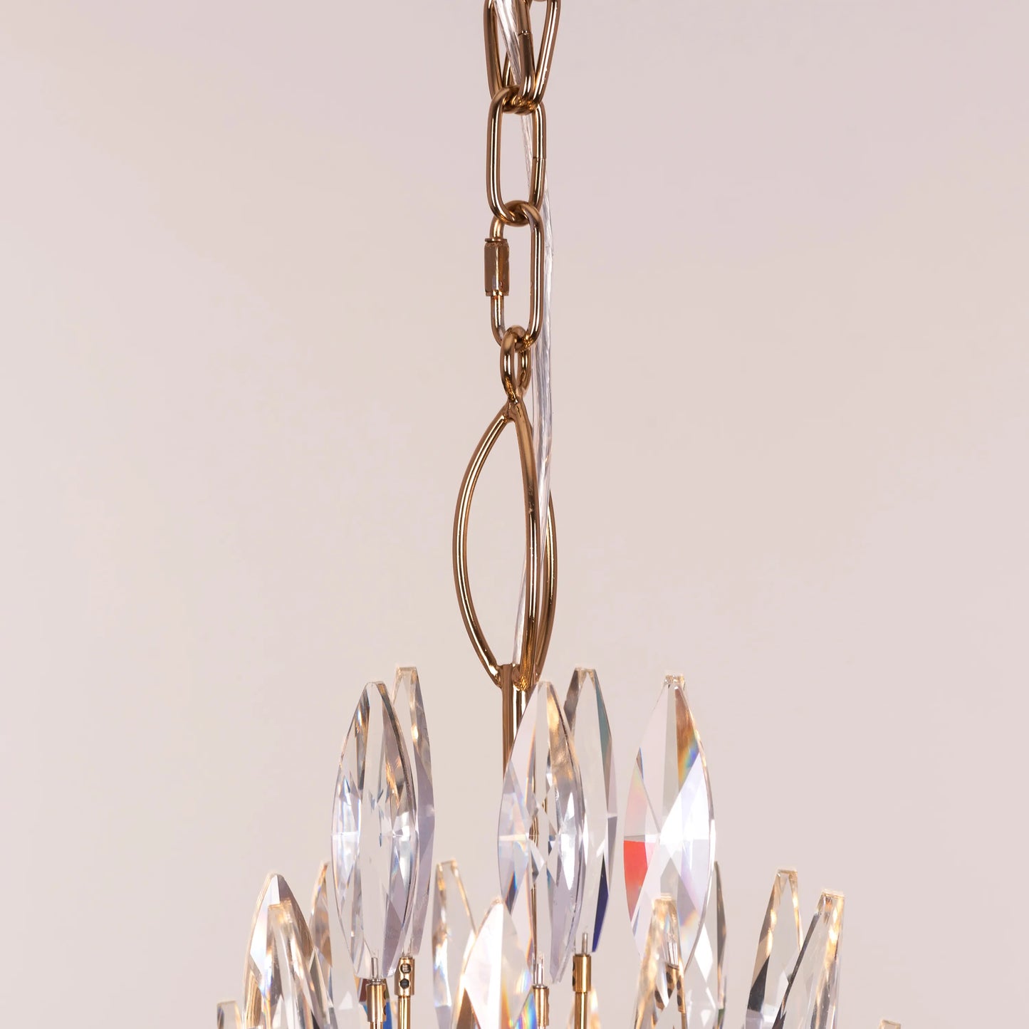Jewel Of My Heart (Gold) Crystal Pendant Light