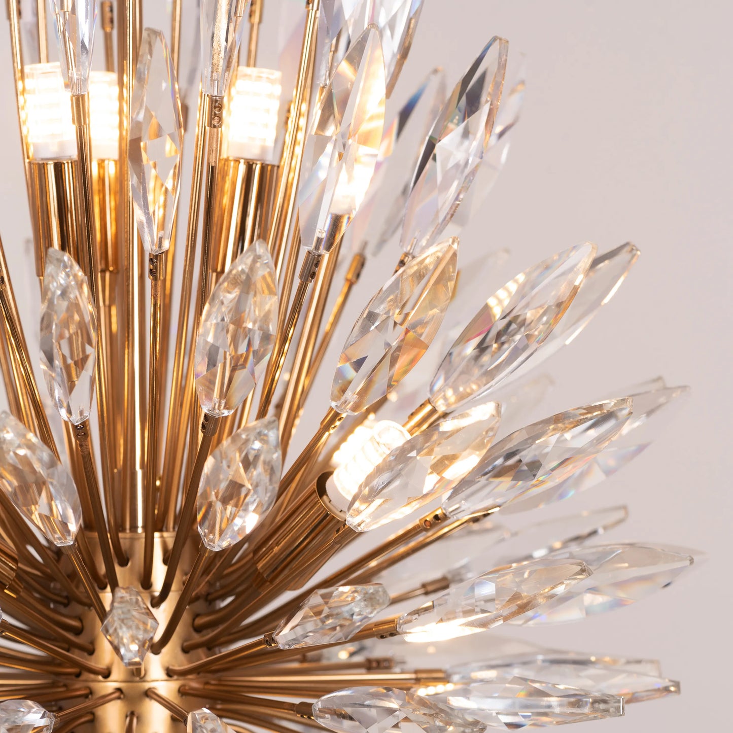 Jewel Of My Heart (Gold) Crystal Pendant Light