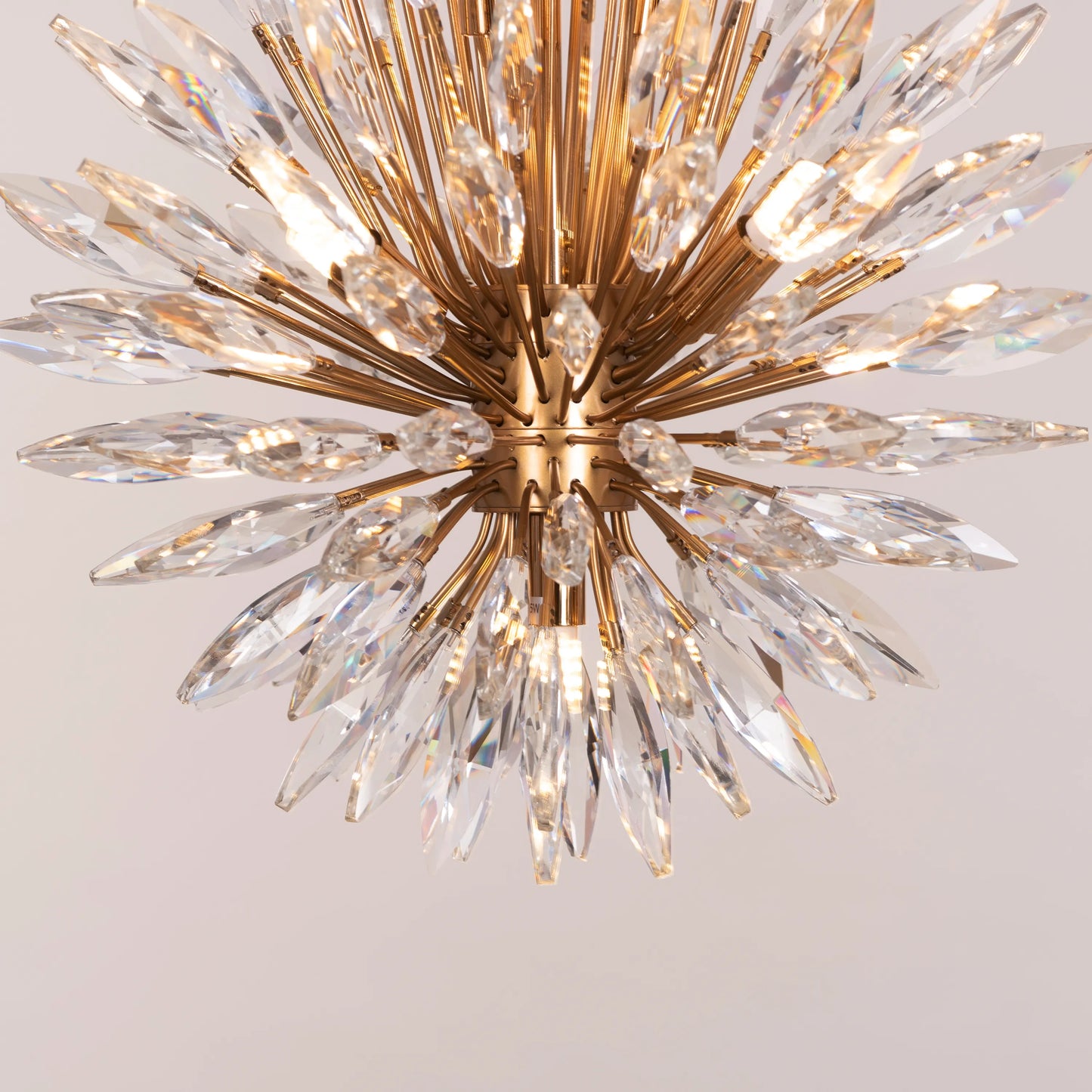 Jewel Of My Heart (Gold) Crystal Pendant Light