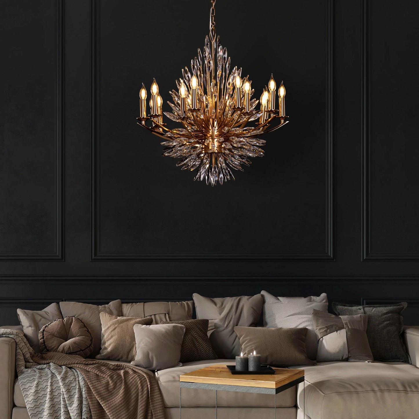 Jewel Of My Heart (Gold) Crystal Signature Chandelier