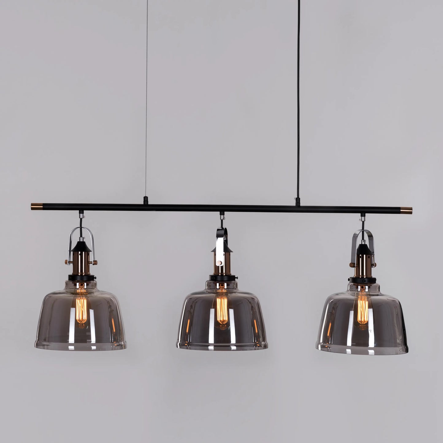 Royal Tea Pendant Light in smokey grey finish