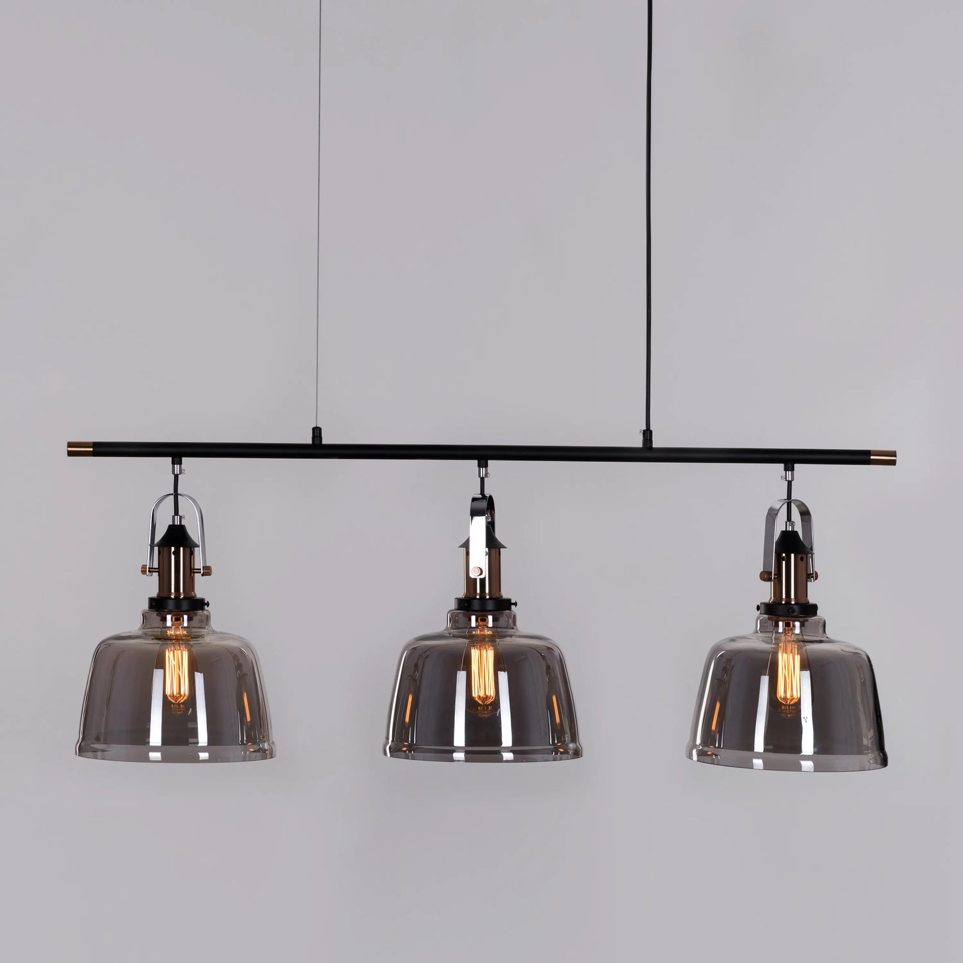 Royal Tea Pendant Light in smokey grey finish