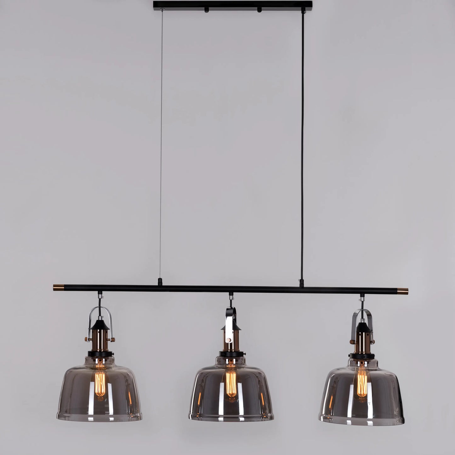 Royal Tea Pendant Light in smokey grey finish
