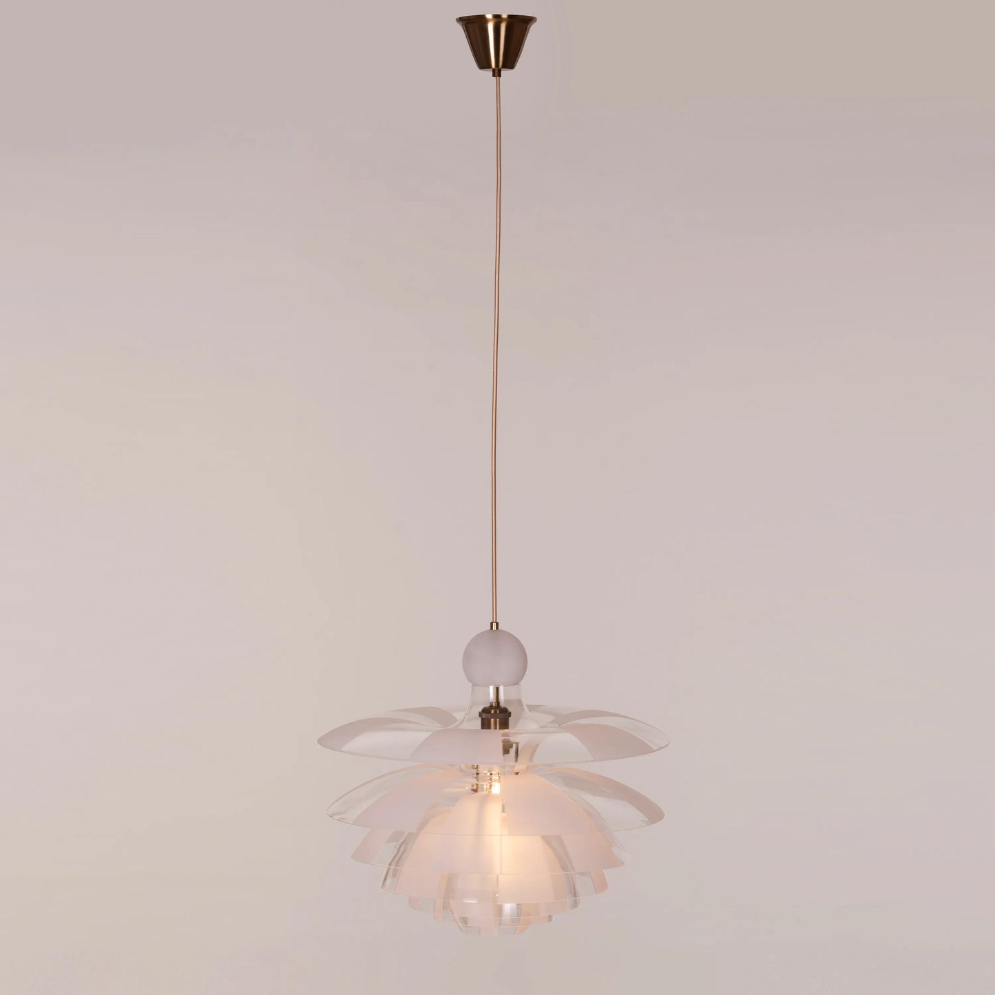 Find Your Truth (Gold, Frosted) Pendant Light