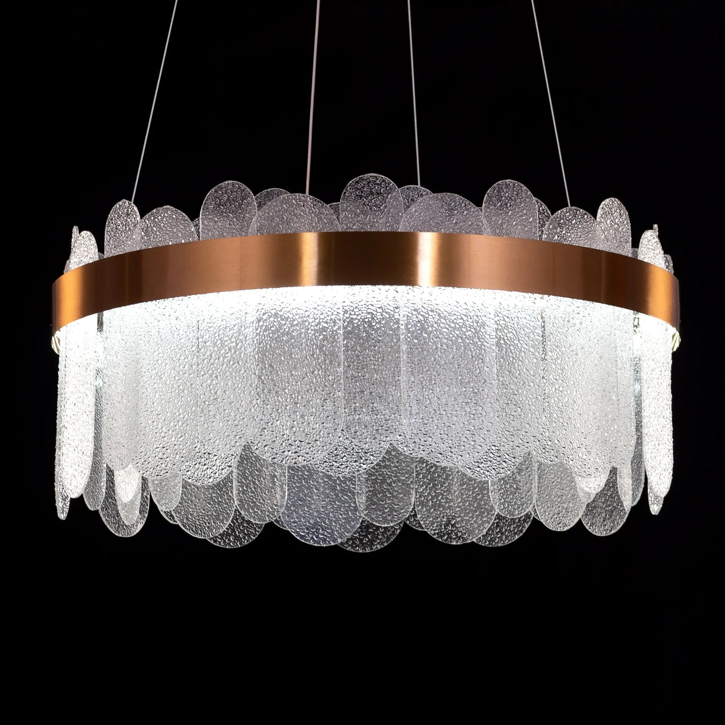 Join The Party Round Glass Chandelier
