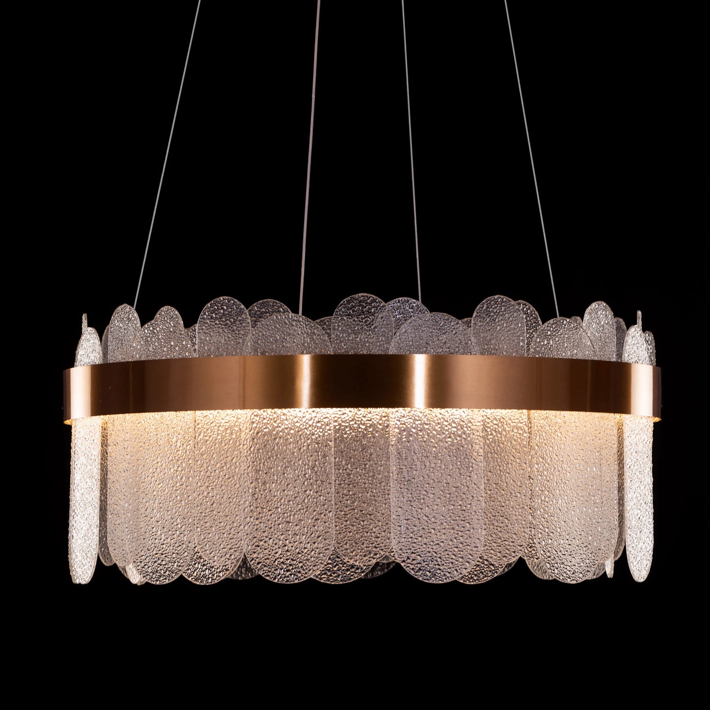 Join The Party Round Glass Chandelier