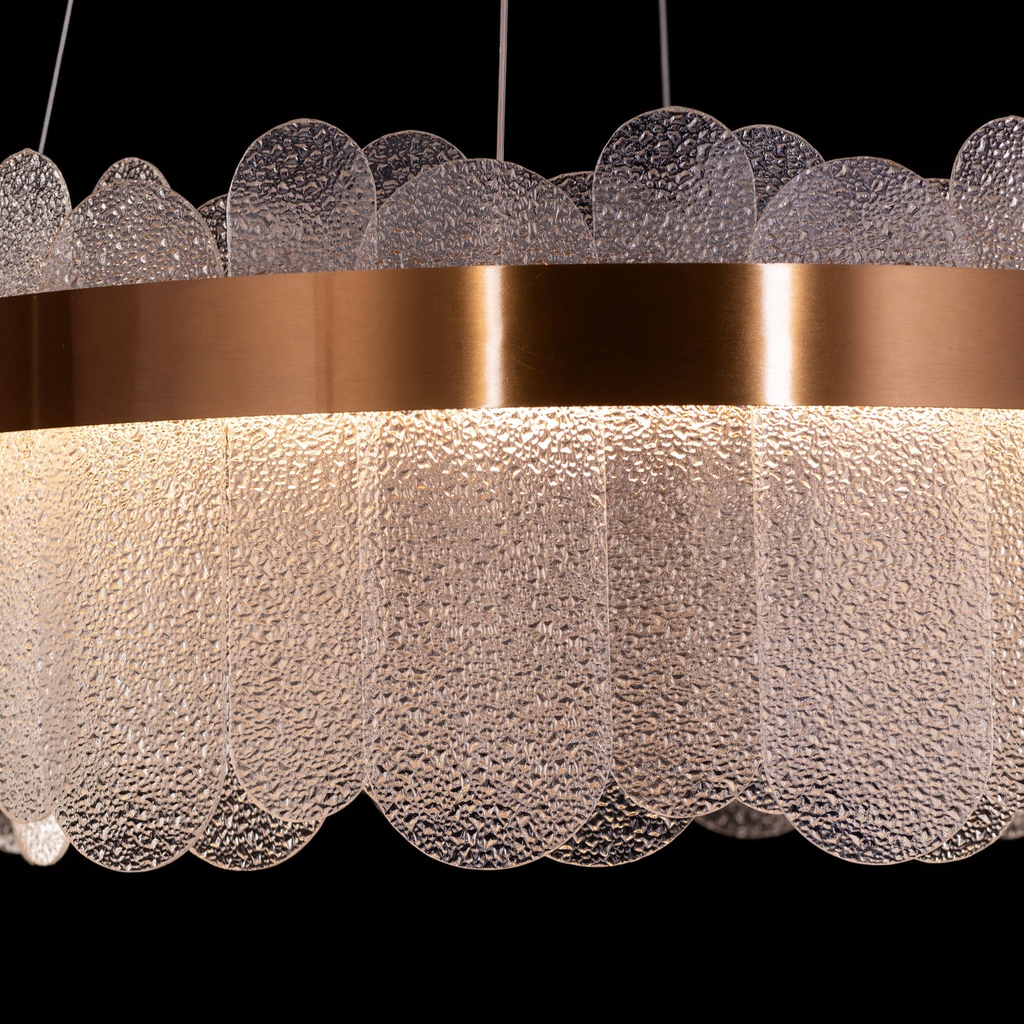 Join The Party Round Glass Chandelier