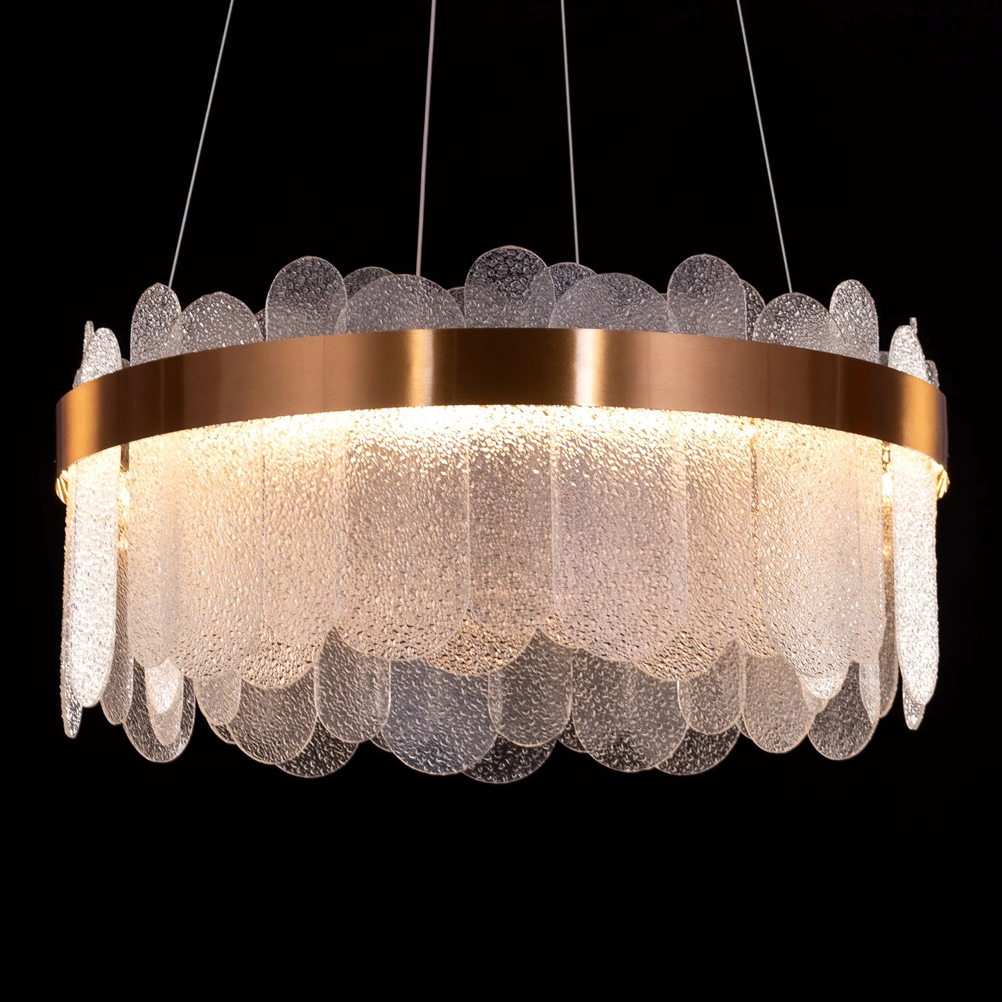 Join The Party Round Glass Chandelier