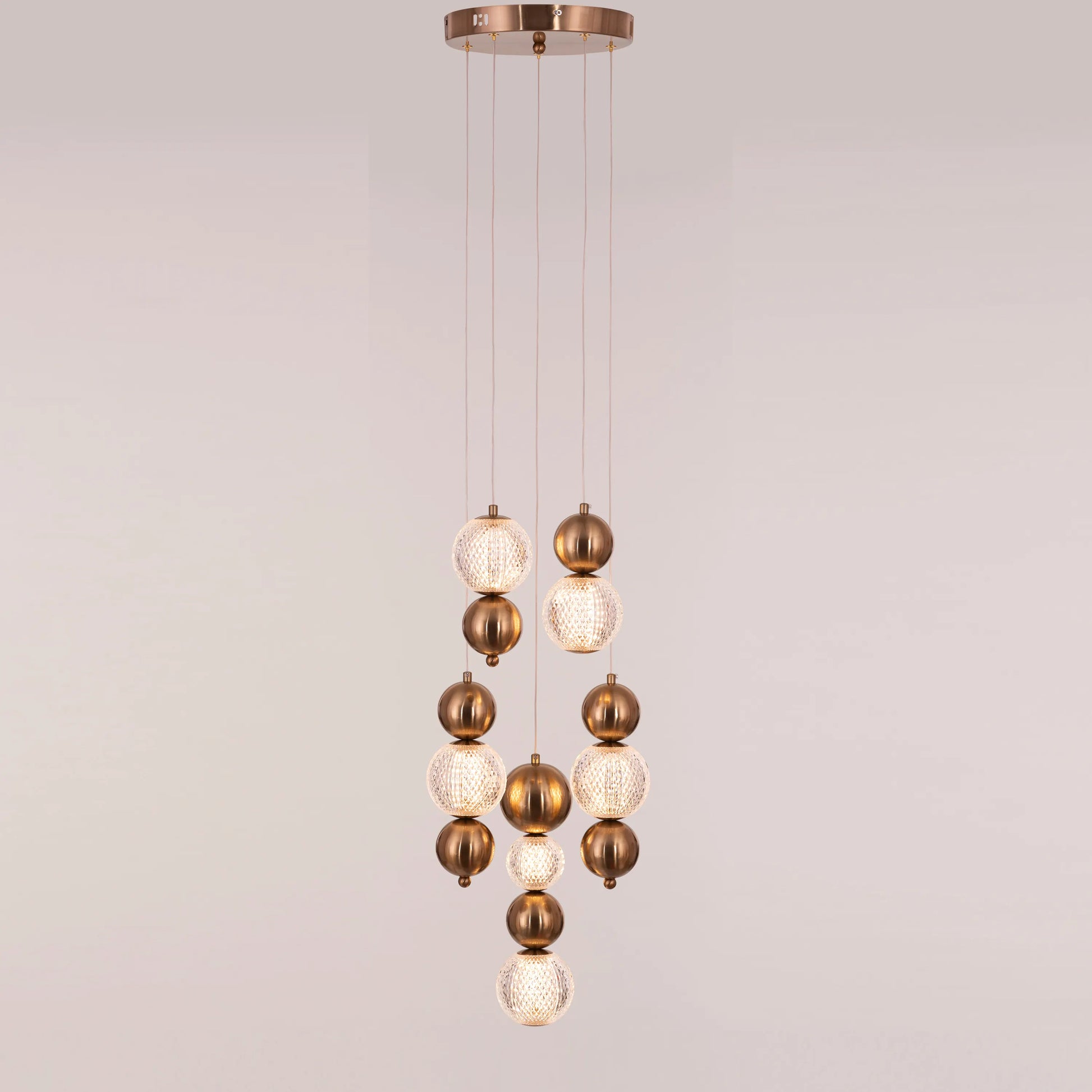 Meant For Me Chandelier featuring elegant glass and crystal elements.