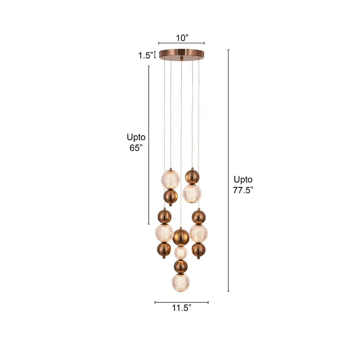 Meant For Me Chandelier featuring elegant glass and crystal elements.