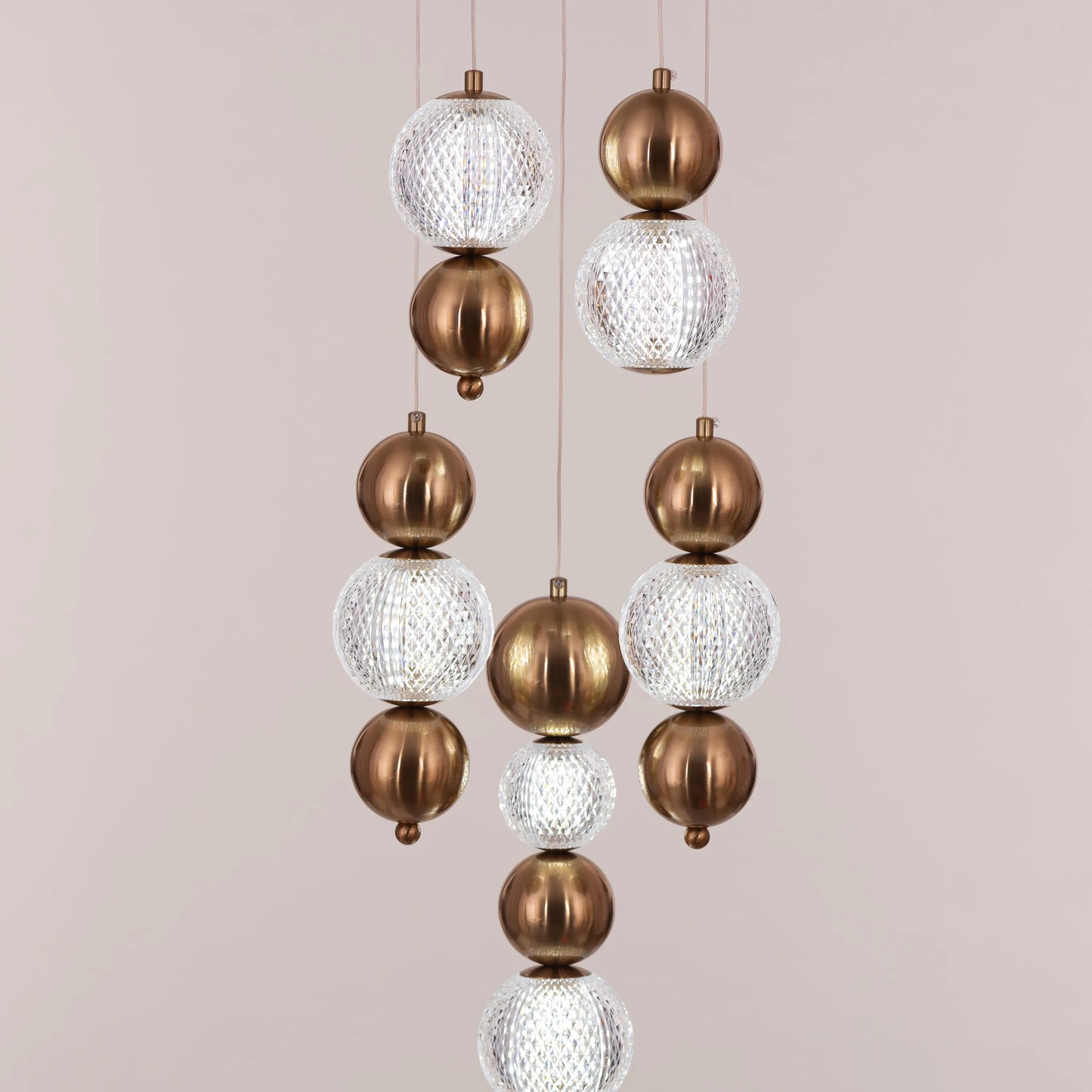 Meant For Me Chandelier featuring elegant glass and crystal elements.