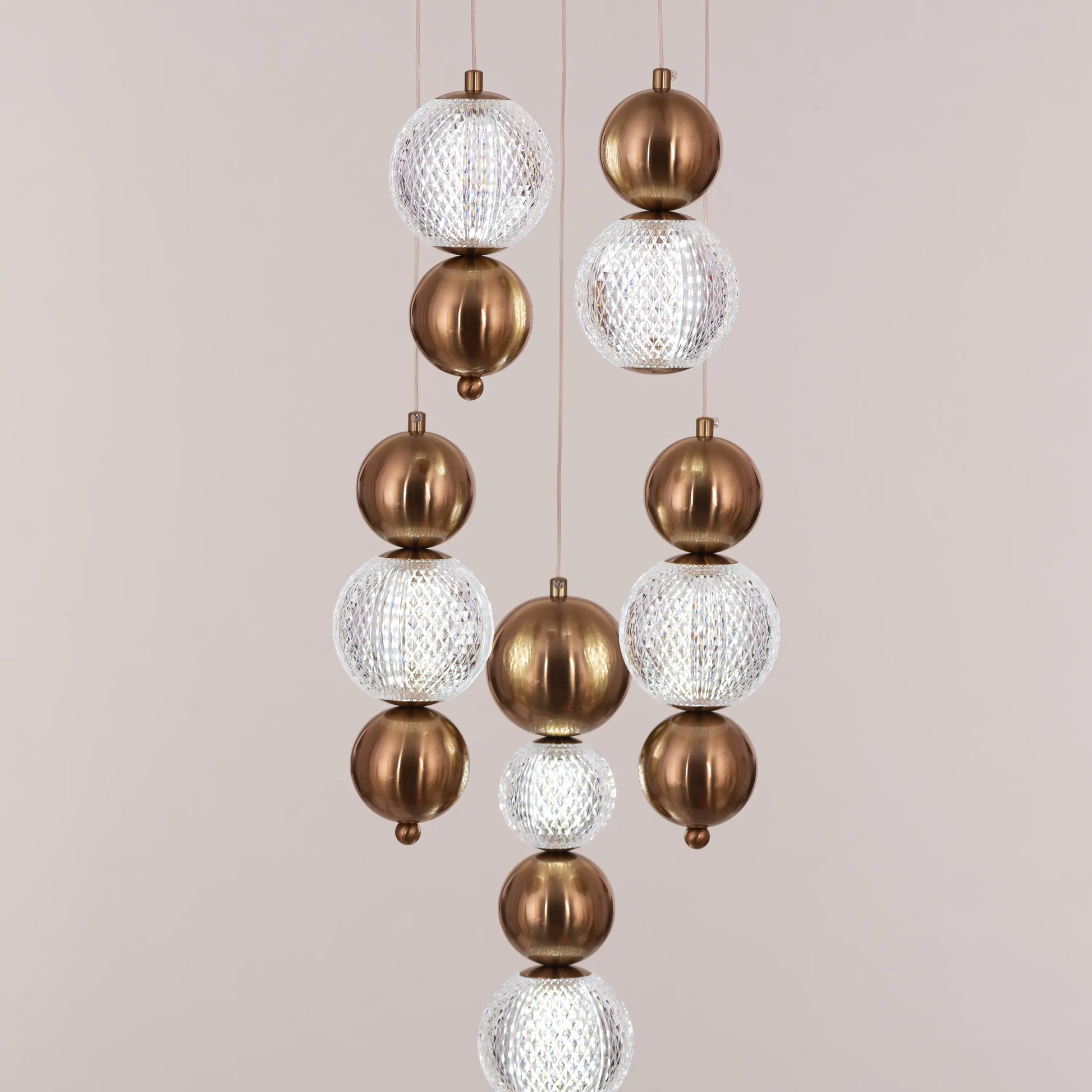 Meant For Me Chandelier featuring elegant glass and crystal elements.