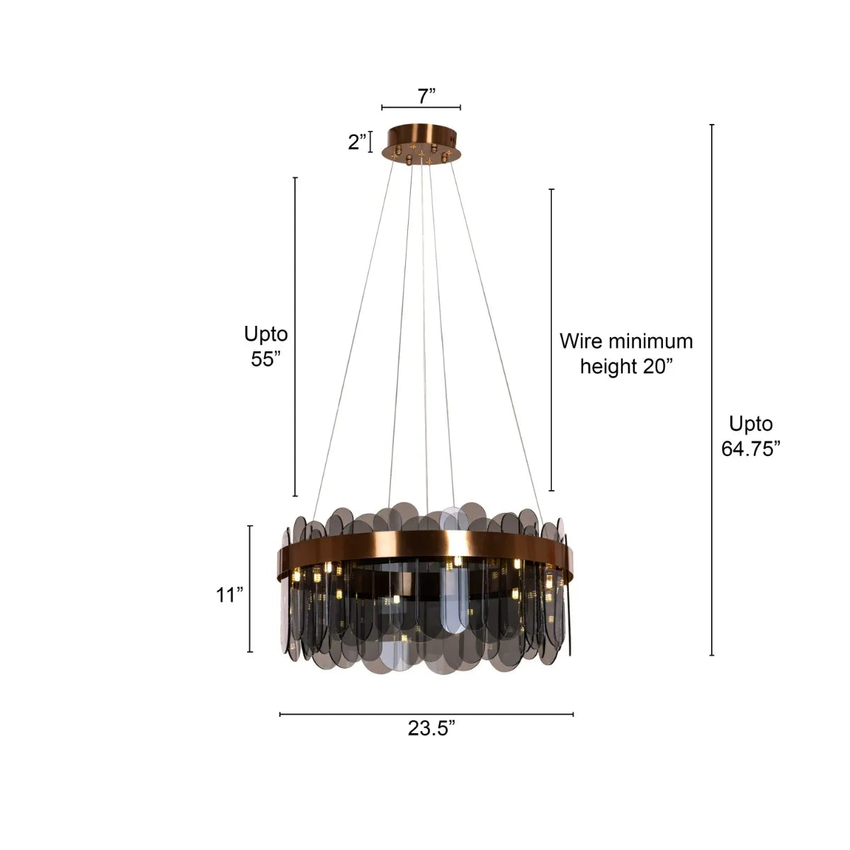 Join The Party Oval Chandelier with crystal accents and sleek metallic finish.