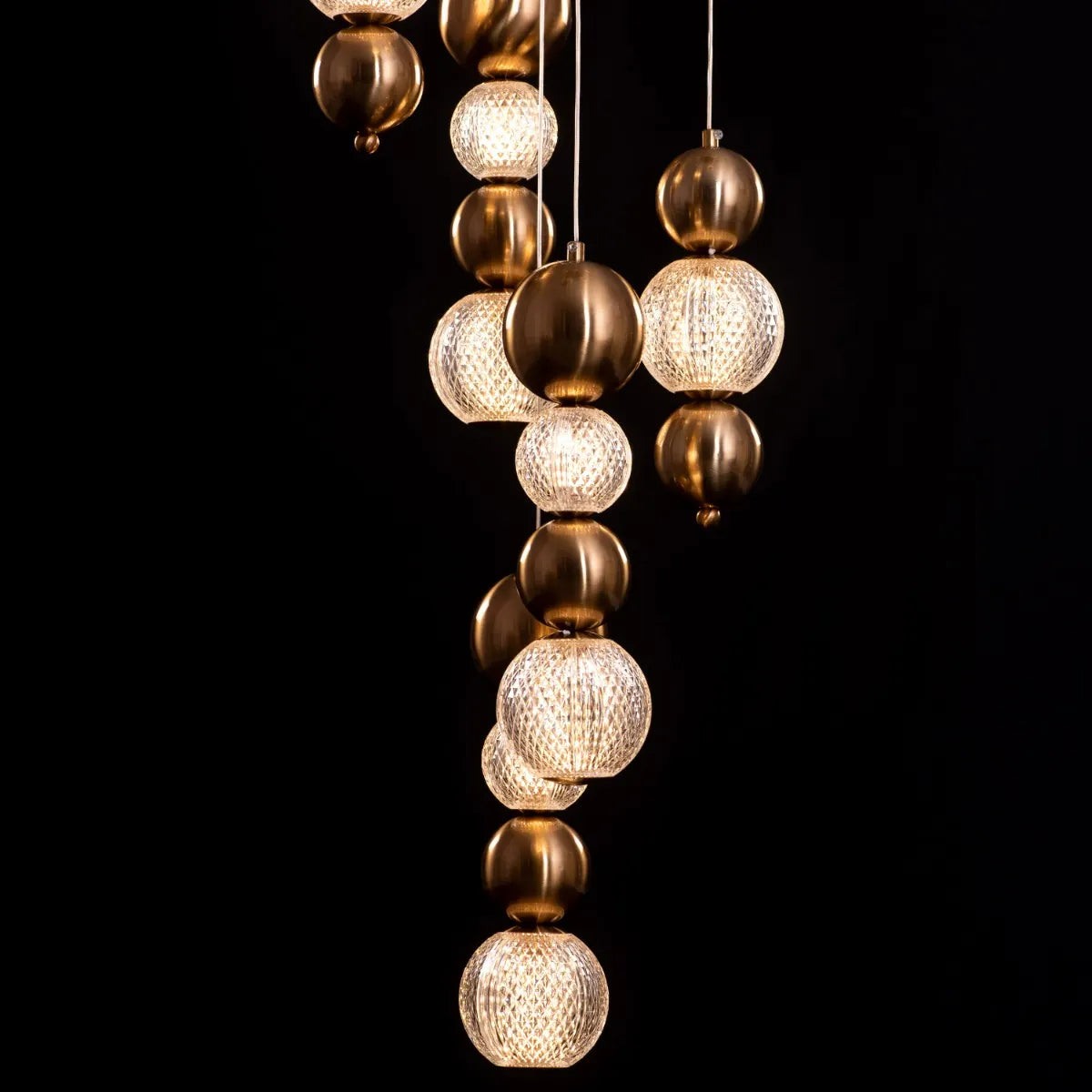 Meant For Me Chandelier in gold finish